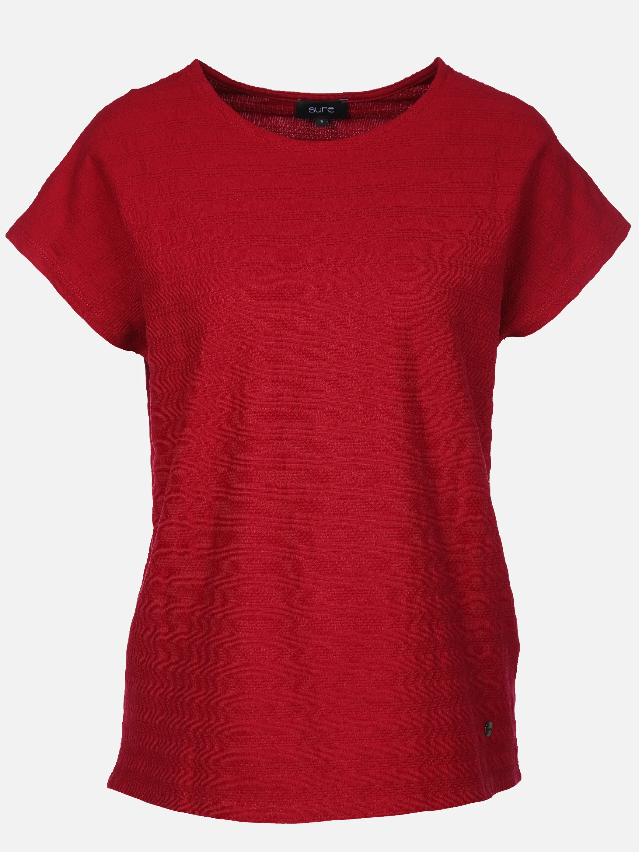 Sure Da-Jacquard T-Shirt Rot 908536 RED 1 Sure Da-Jacquard T-Shirt Rot 908536 RED 1