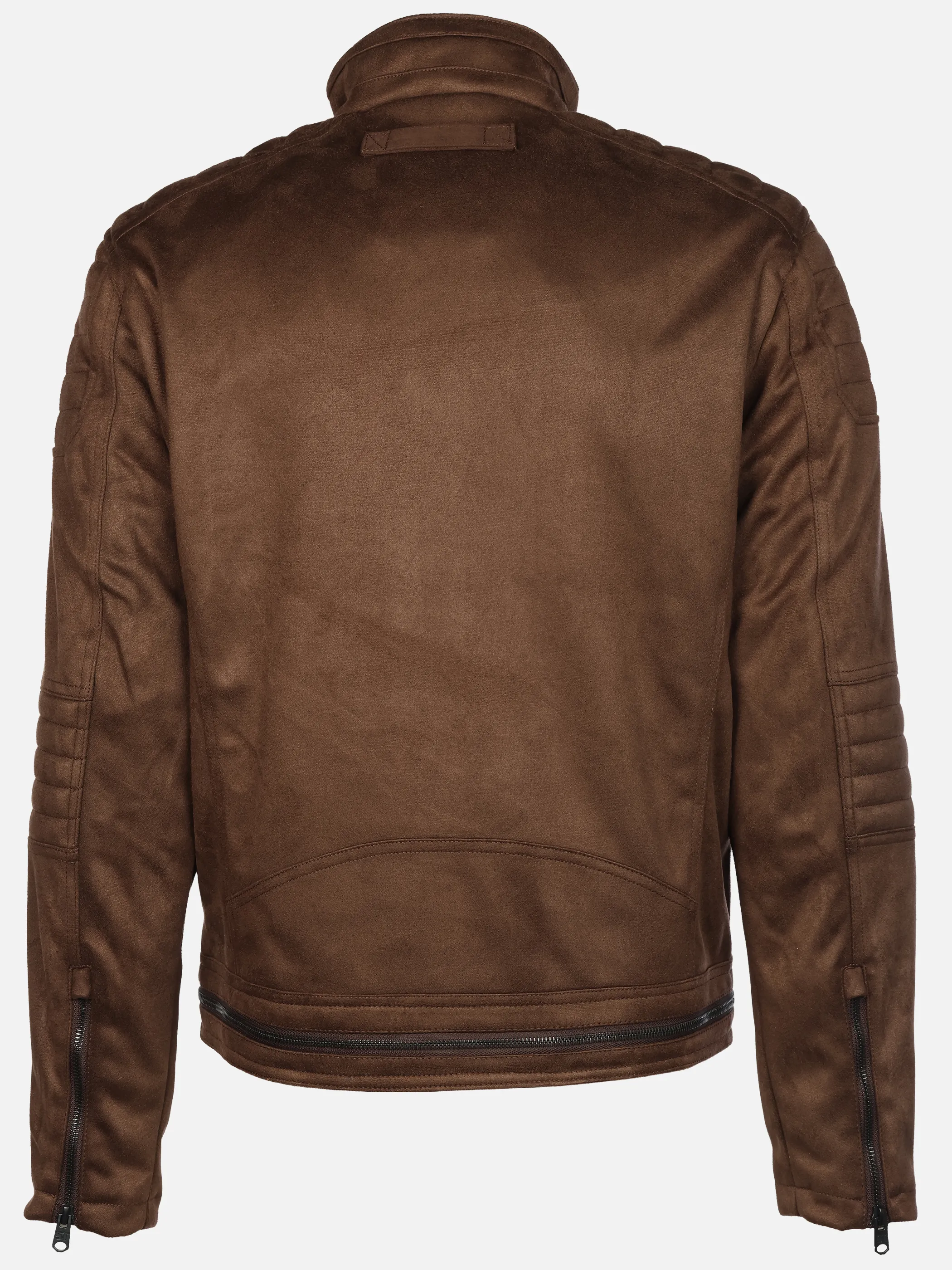 Southern Territory He. Bikerjacke Velour Braun 930747 BROWN 2