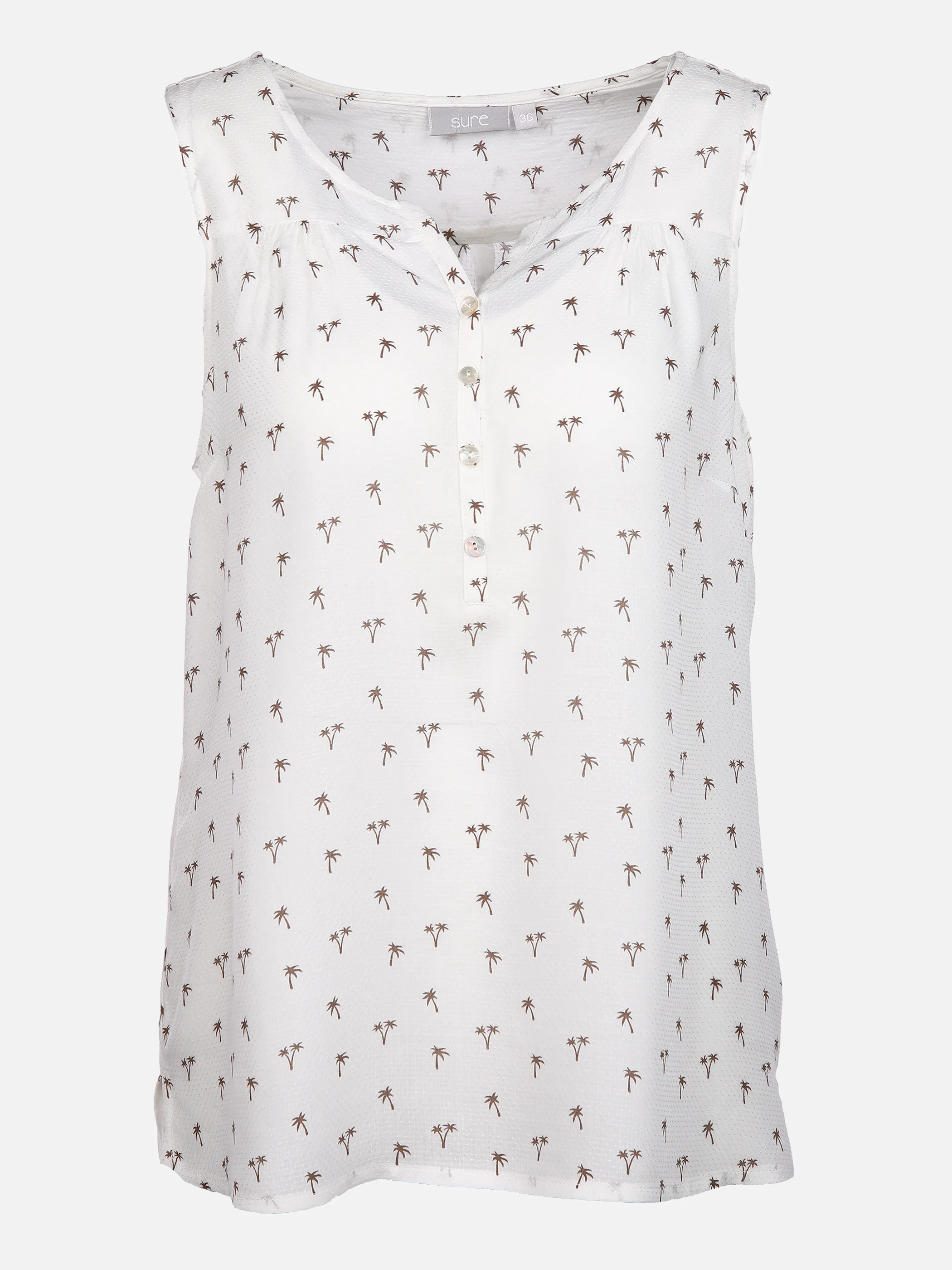 Sure Da-Dobby-Blusentop m. Druck Weiß 852486 PALMS OFFW 1 Sure Da-Dobby-Blusentop m. Druck Weiß 852486 PALMS OFFW 1