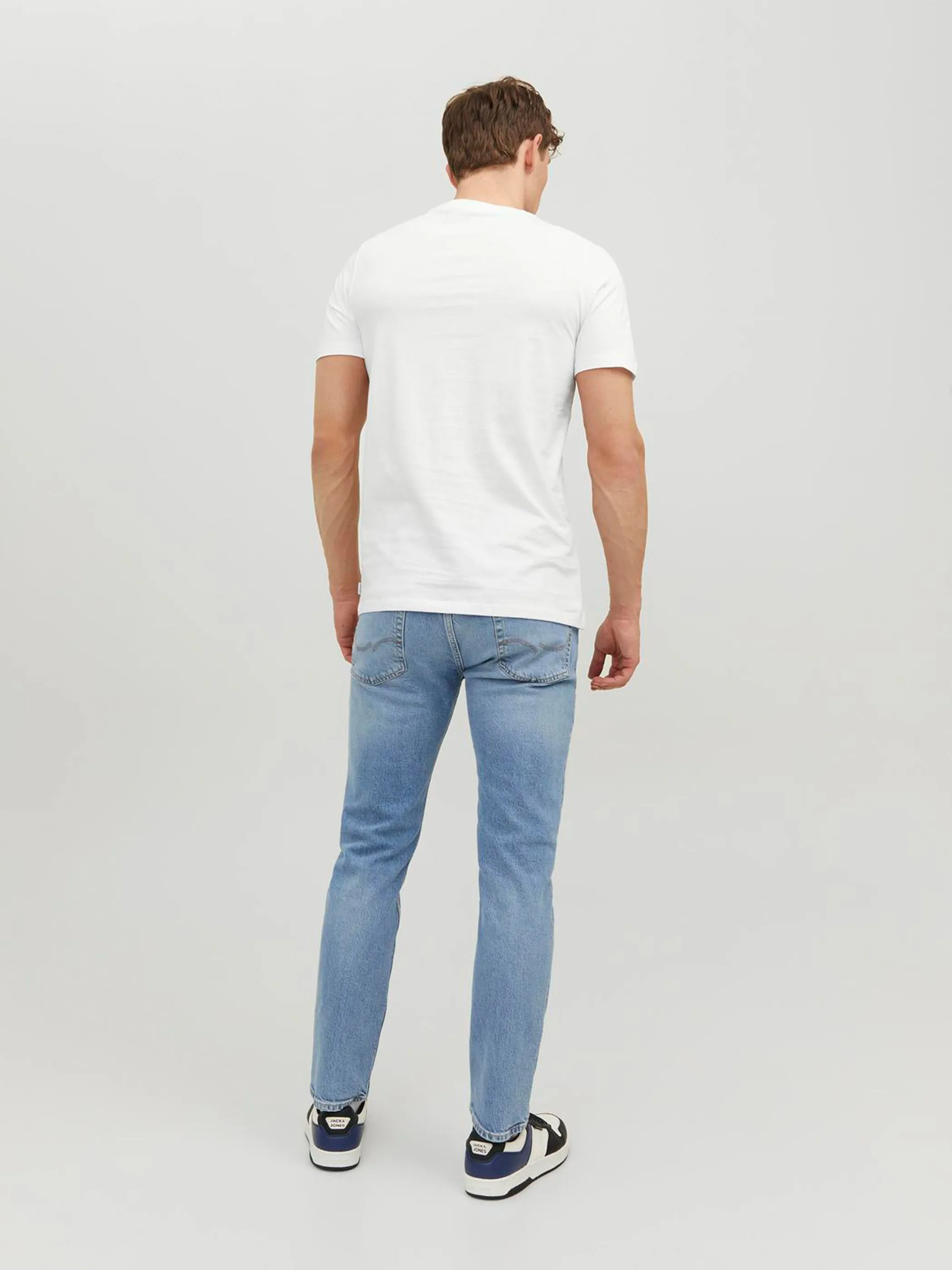 Jack Jones 12156101 JJEORGANIC BASIC TEE Weiß 865548 178074001 4