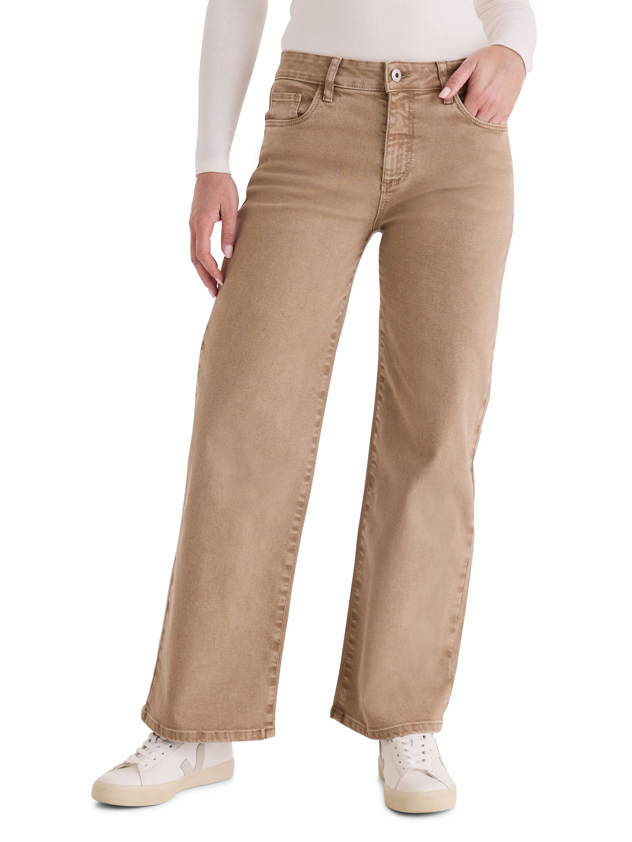 Stooker DOB 22420020008153 Da. Hosen lang, Beige 936929 8153 1