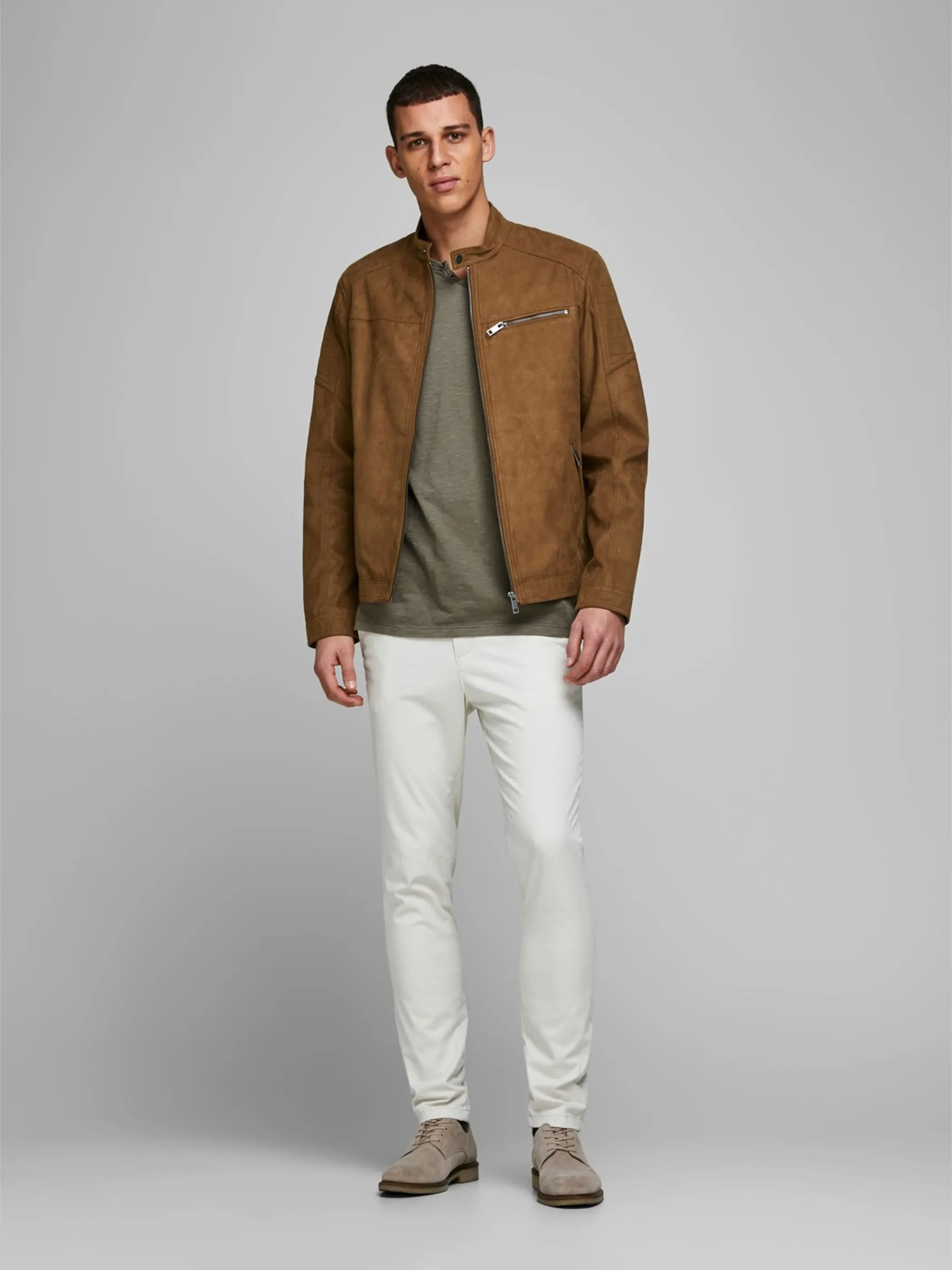 Jack Jones 12147218 JCOROCKY JACKET Braun 801805 176174002 4