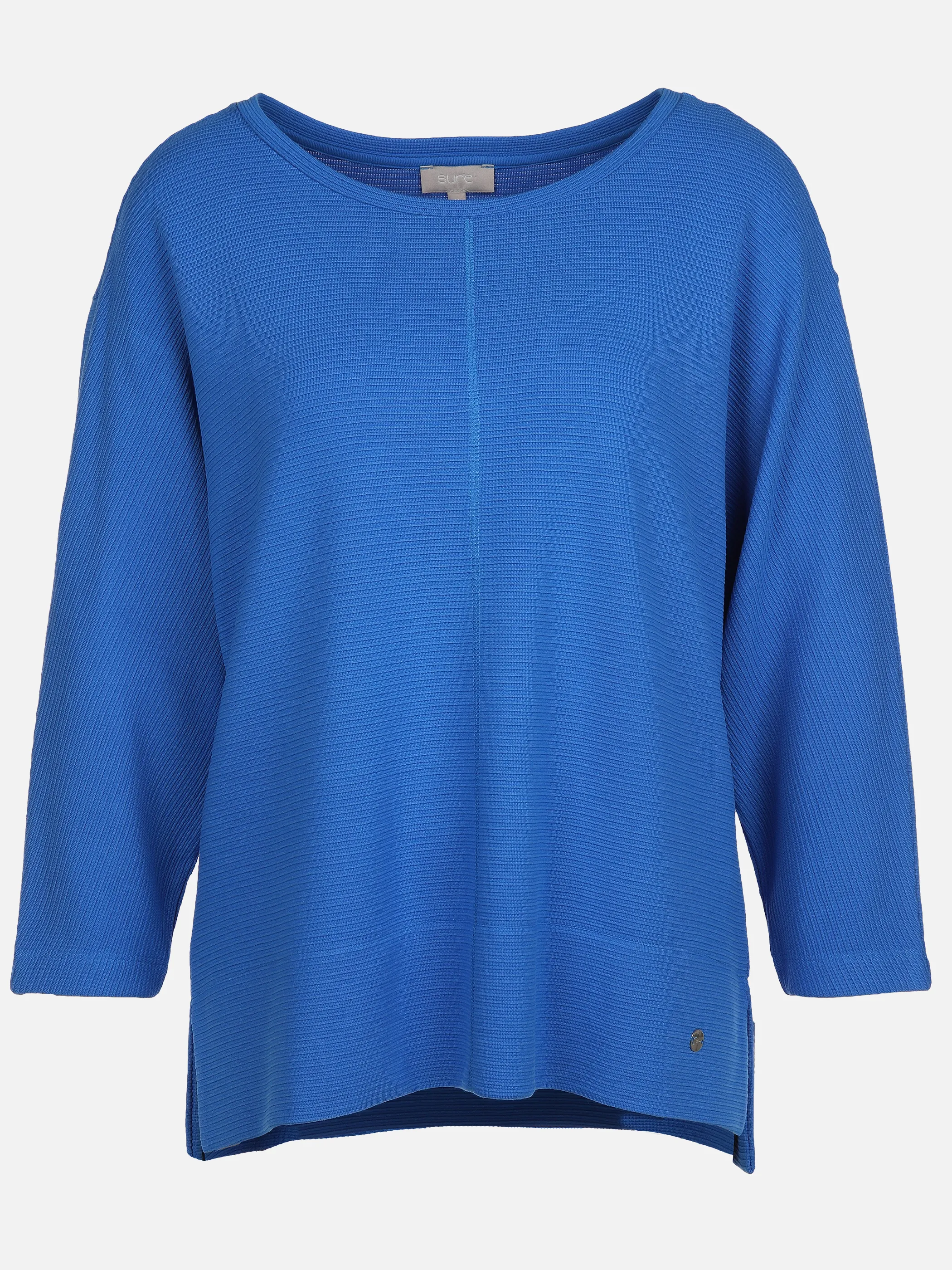 Sure Da-Ottoman-Jaquard-Shirt Blau 889315 INK BLUE 1 Sure Da-Ottoman-Jaquard-Shirt Blau 889315 INK BLUE 1