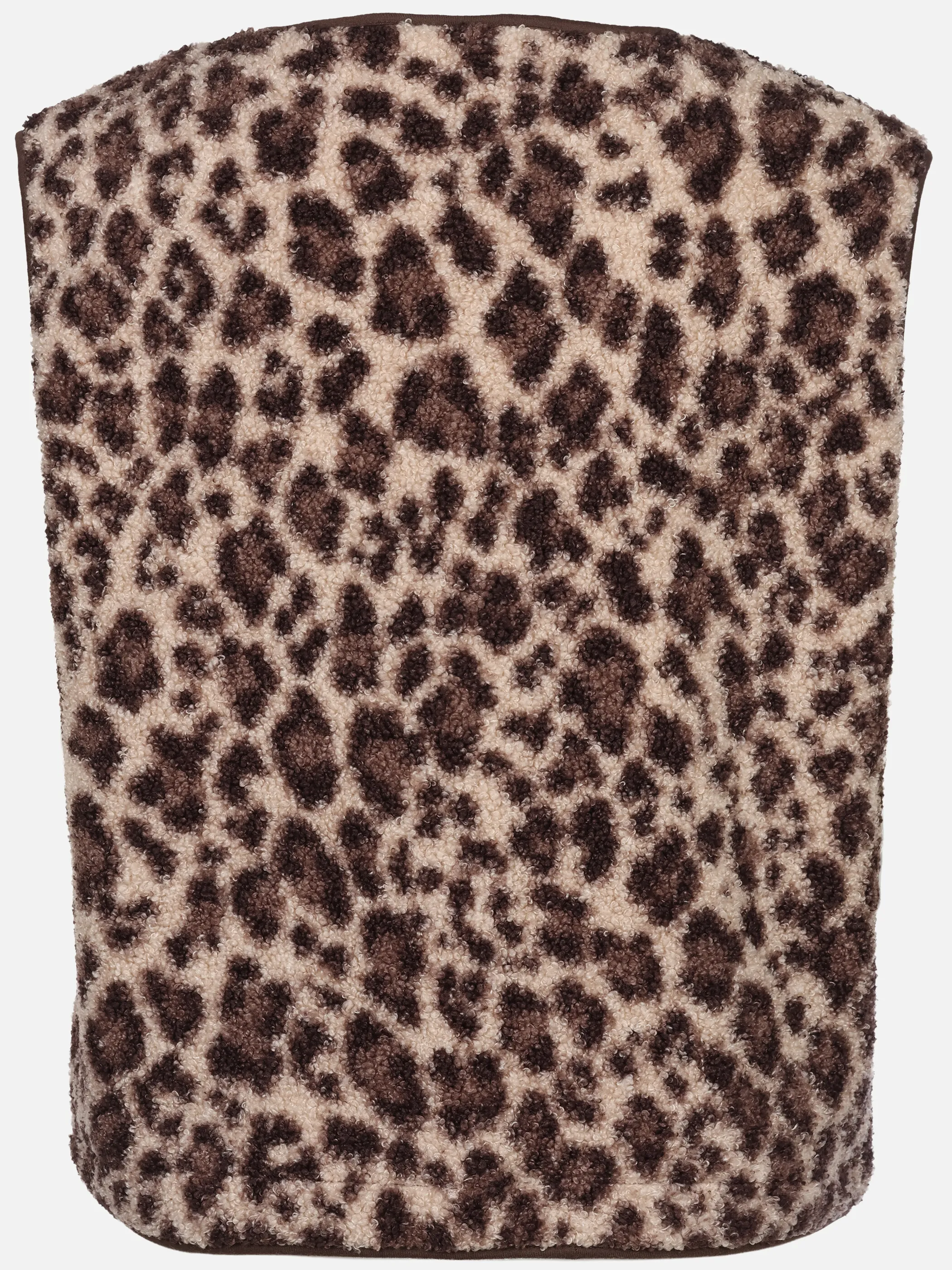 Sure Da. Teddy Fleece Weste m. Leoprint Weiß 928446 STAR WHITE 2