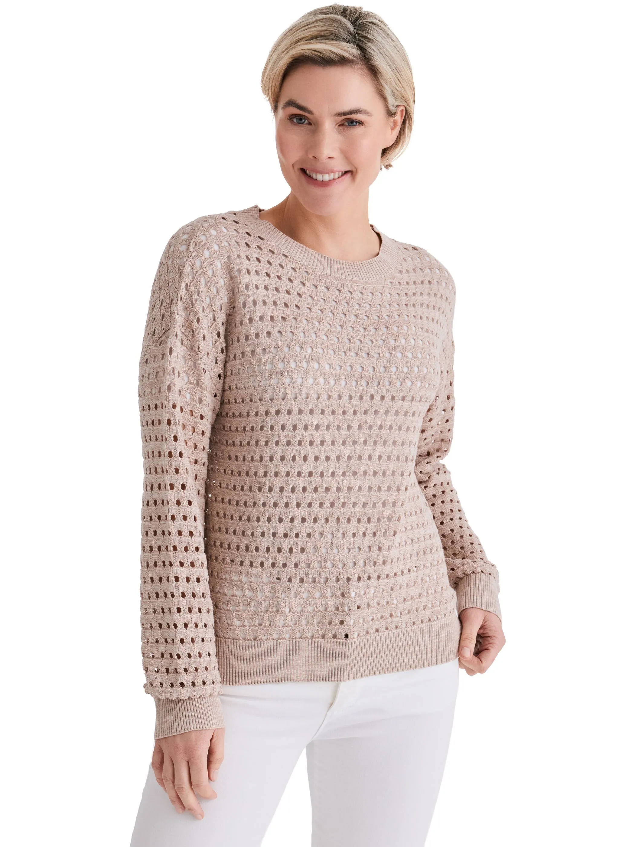 Stooker DOB 45100010001277 Da. Strick ligh Beige 928330 1277 1