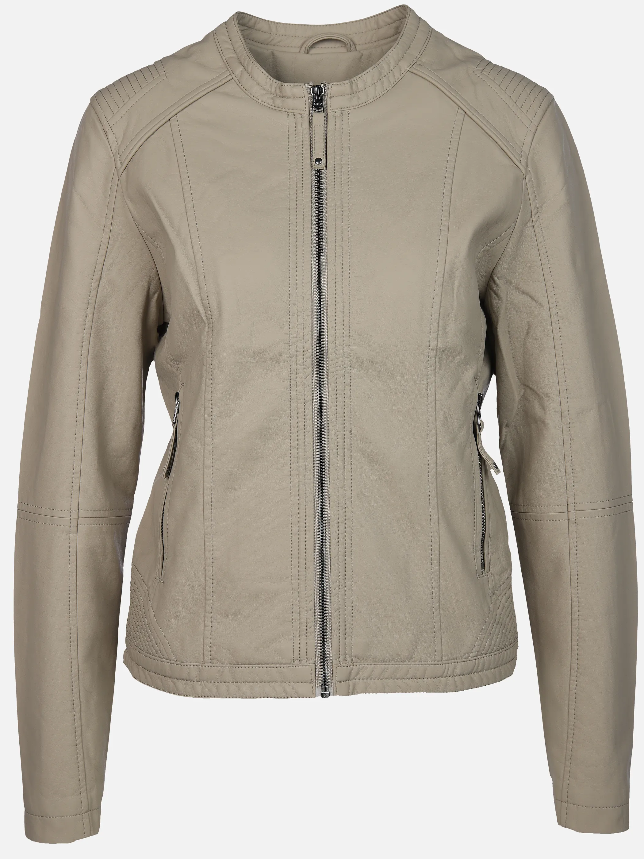 Sure Da-Kunstlederjacke m. Stehkrag Beige 904273 SAND 1