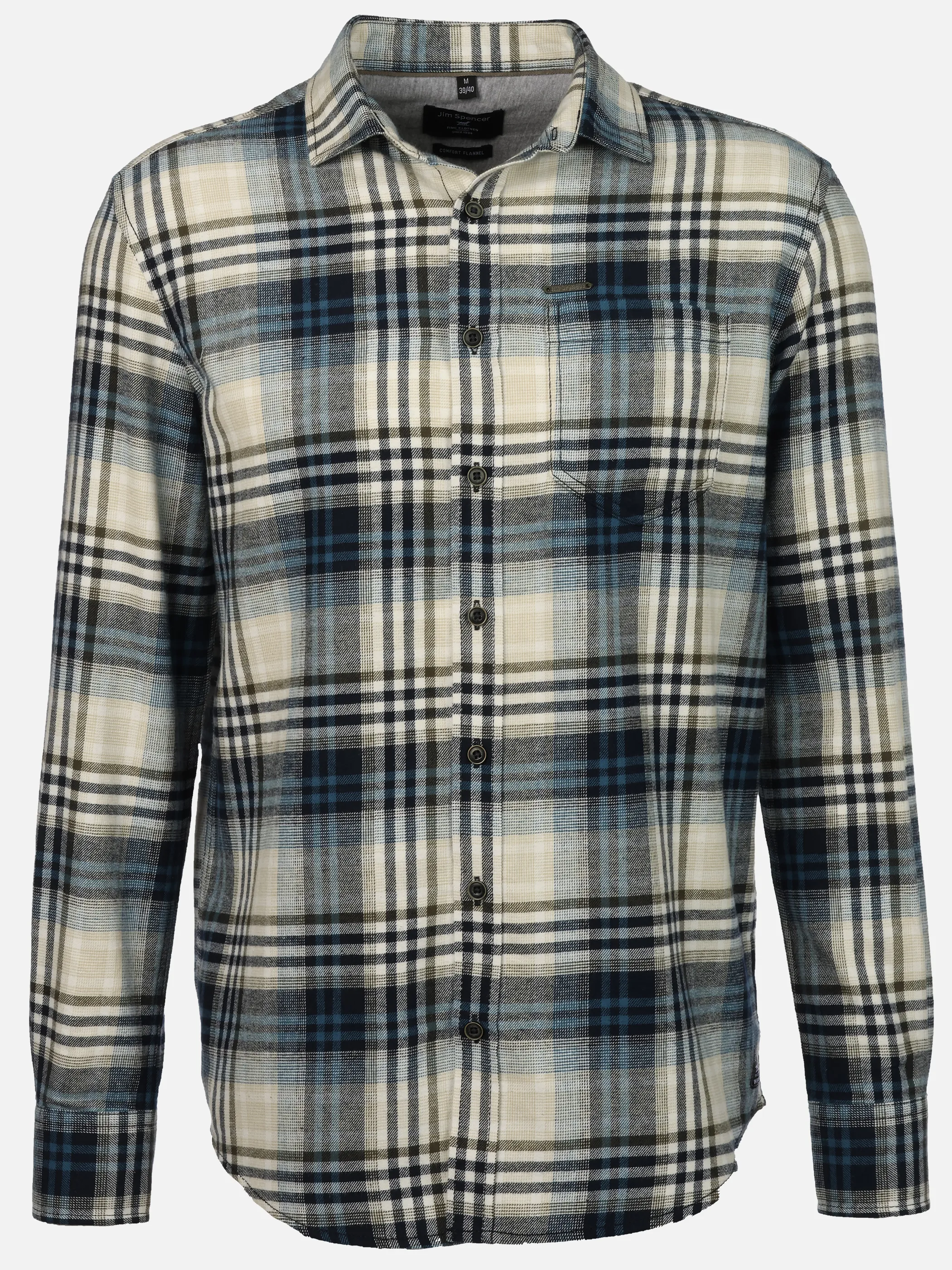 Jim Spencer He. Flanellhemd 1/1 Arm Premium Oliv 915563 KHAKI 1 Jim Spencer He. Flanellhemd 1/1 Arm Premium Oliv 915563 KHAKI 1