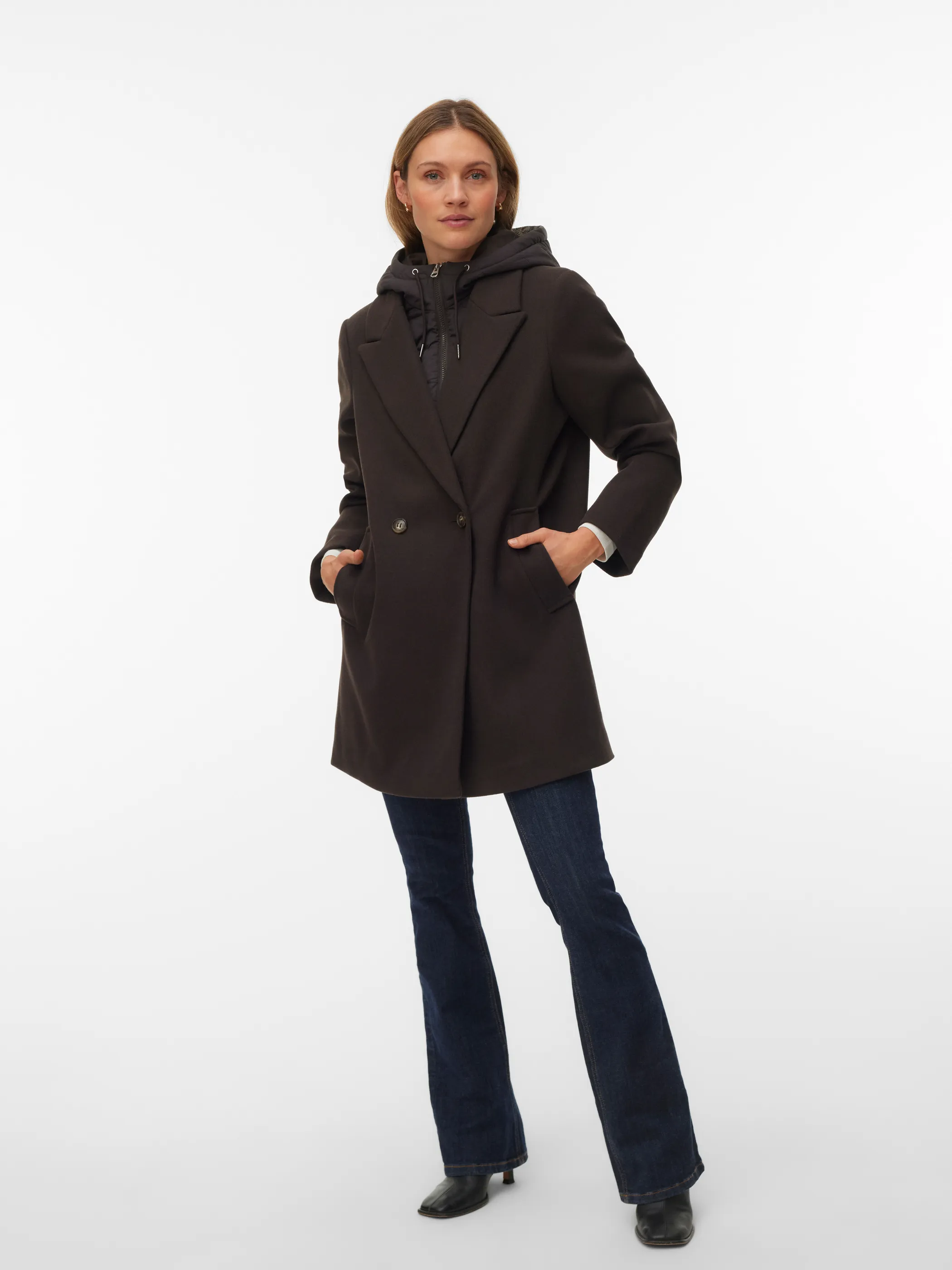 Vero Moda 10332379 VMGRACE COAT BOO Braun 929235 297957 1