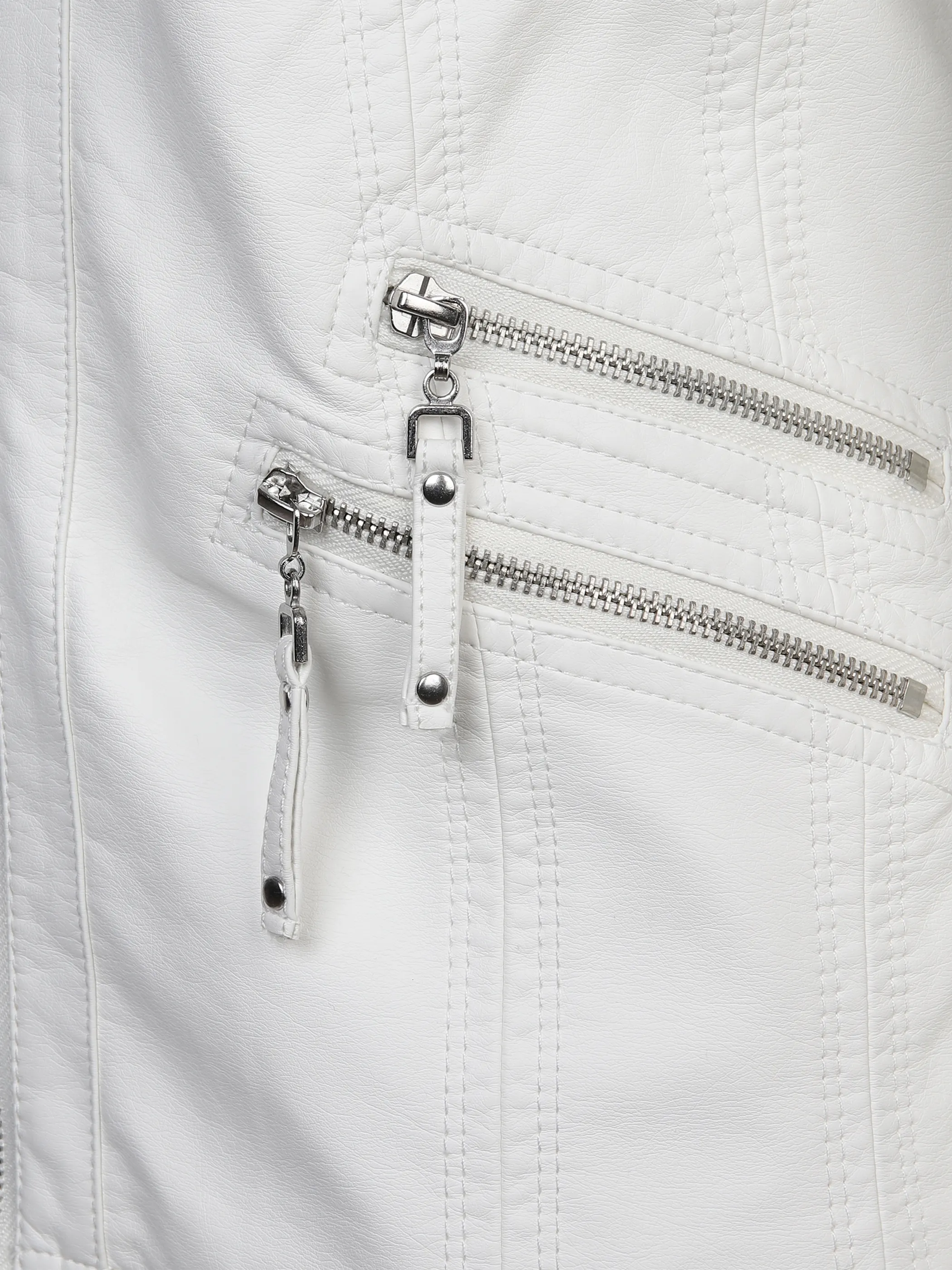 Sure Da-Bikerjacke in Lederimmitat Weiß 872226 WEIß 4 Sure Da-Bikerjacke in Lederimmitat Weiß 872226 WEIß 4