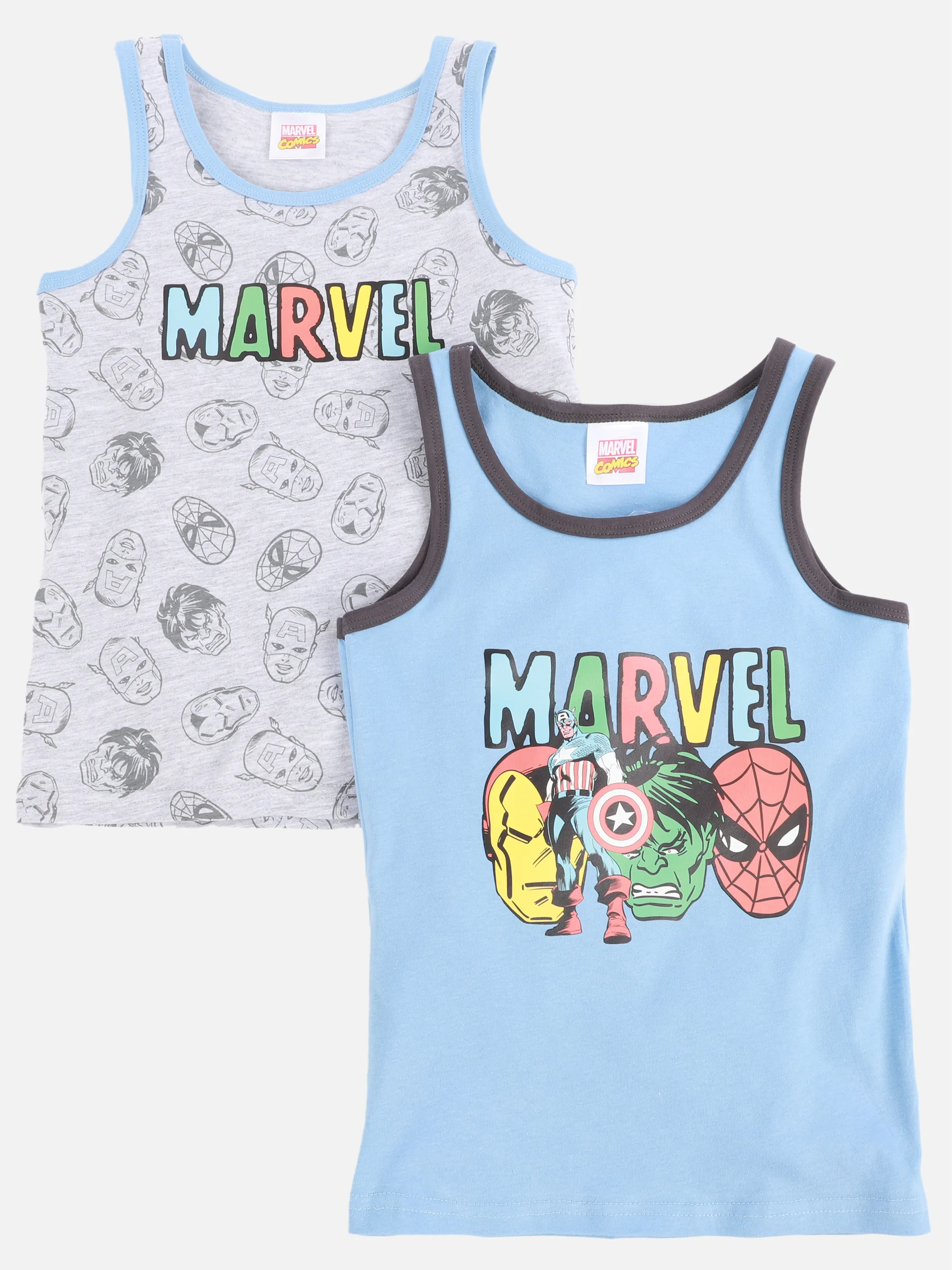 Avengers KJ Unterhemd 2er Pack Avengers Grau 906710 GRAU 1 Avengers KJ Unterhemd 2er Pack Avengers Grau 906710 GRAU 1