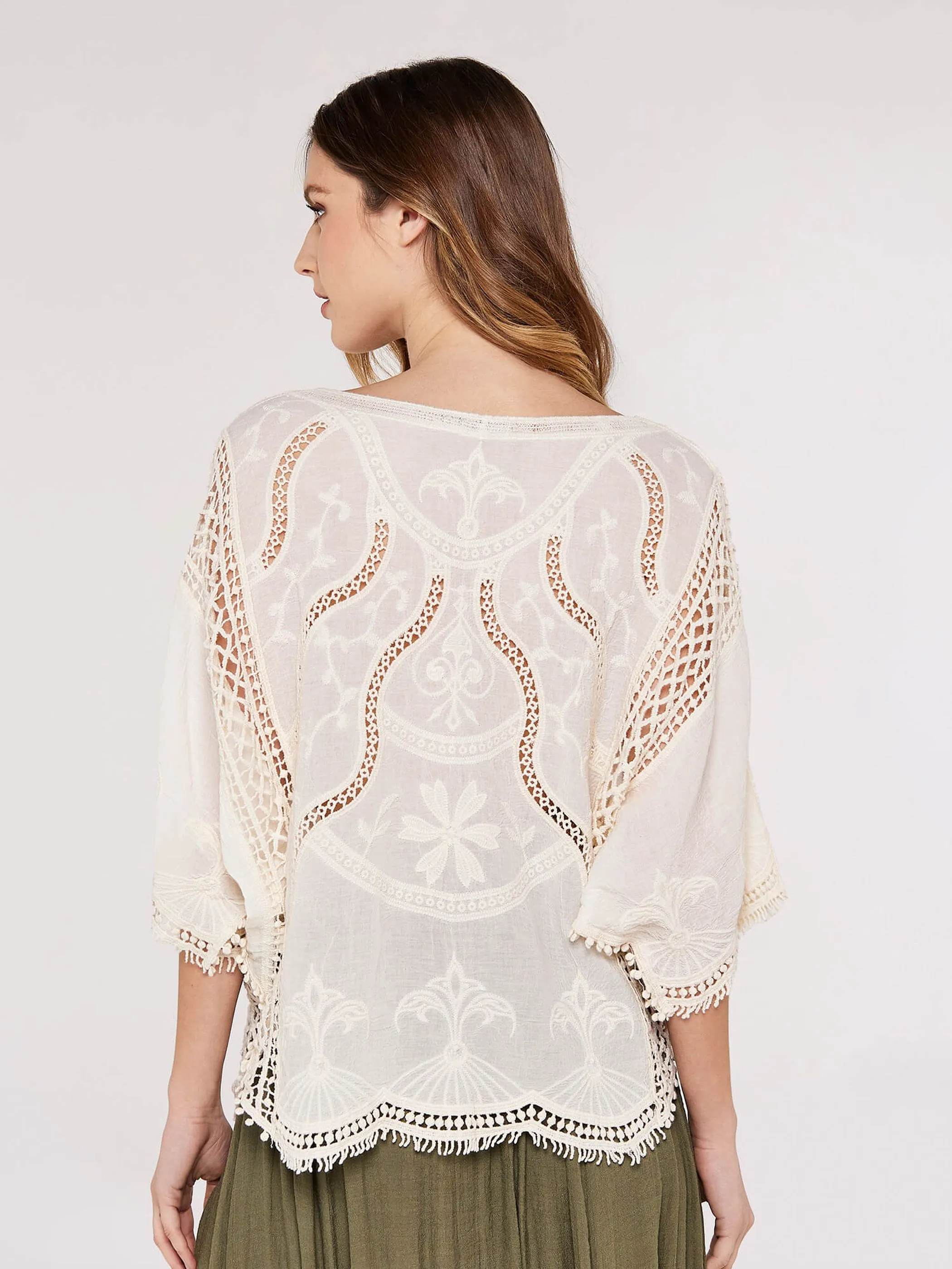 Apricot 754171 Apricot Embroidered Cot Beige 918176 STO 2
