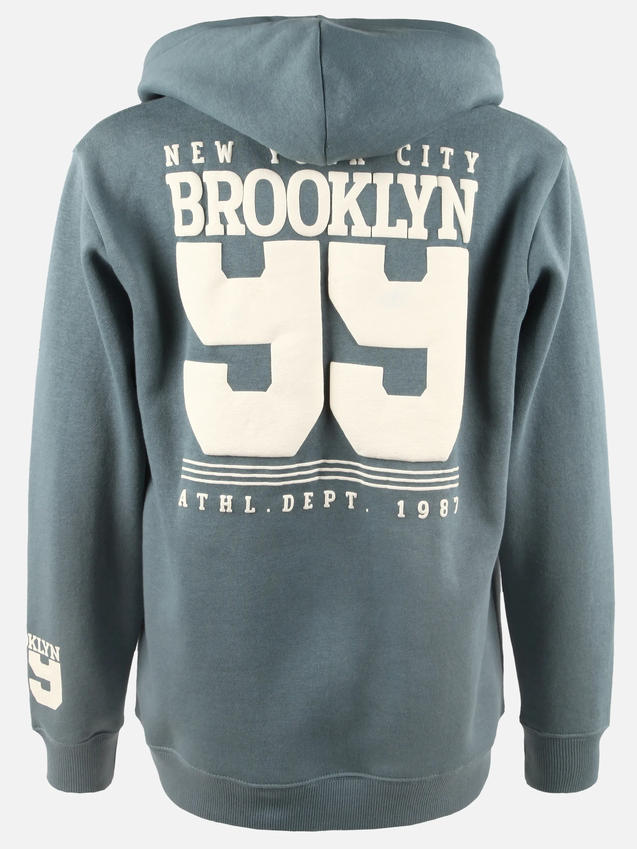 One Way JJ Hoodie "NYC Brooklyn 99" Print in blaugrau Blau 916226 BLAUGRAU 2