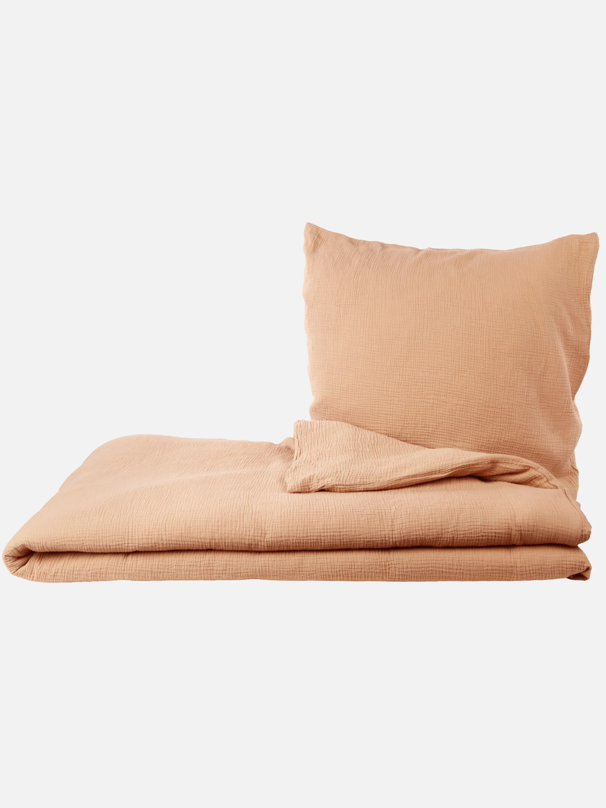 AWG Mode - Musselin Bettwäsche 155 x 220 cm | PEACH | 155/220