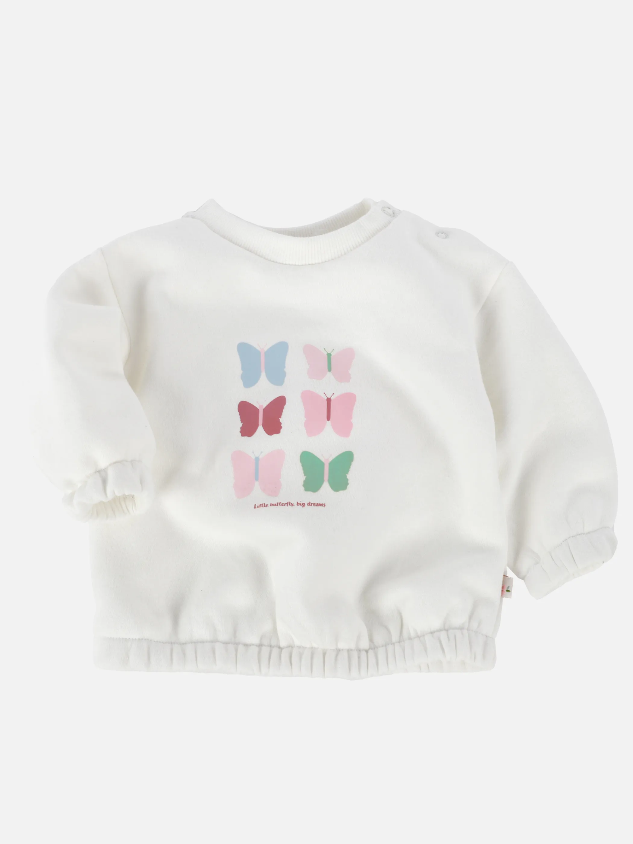 Bubble Gum BM Sweatshirt mit Schmetterlingdruck in weiß Weiß 908458 WEIß 3