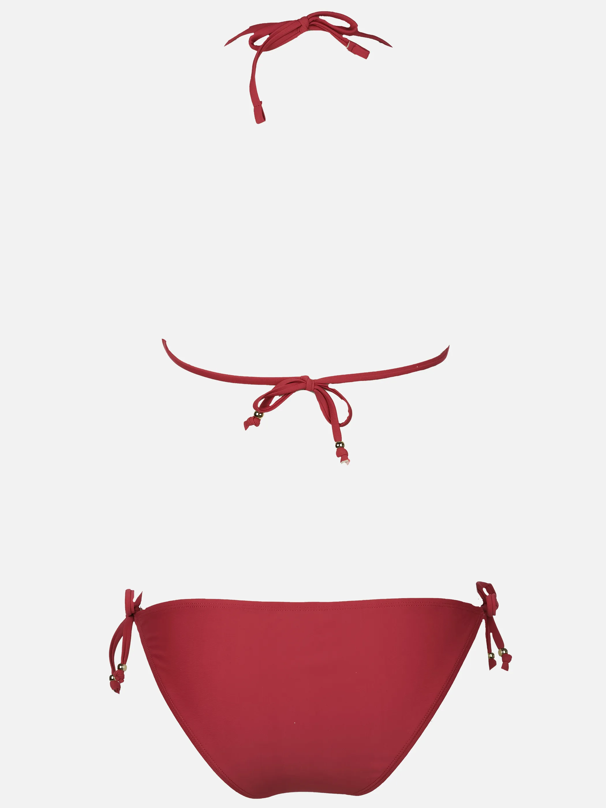 Grinario Sports Da-Bikini Set, Trinagel, m. Perlen Rot 923133 BERRY 2