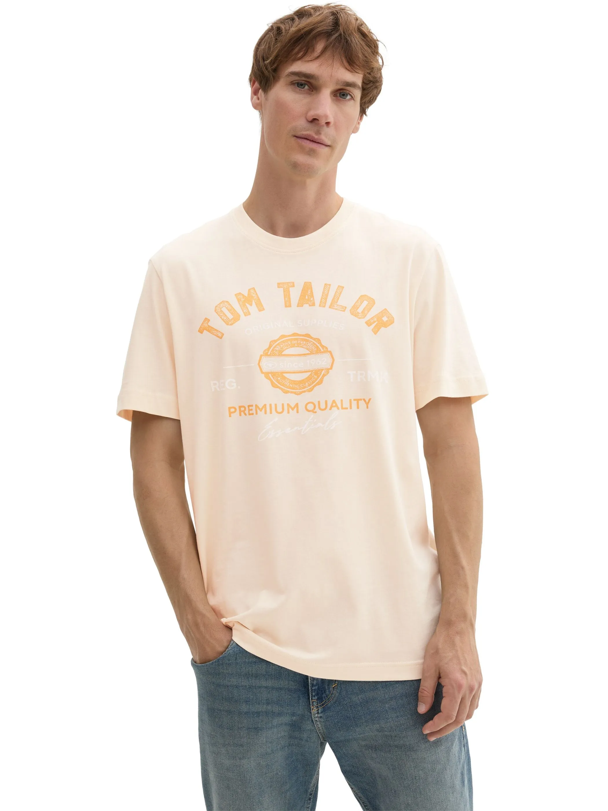 Tom Tailor 1037735 NOS logo tee Braun 884276 27469