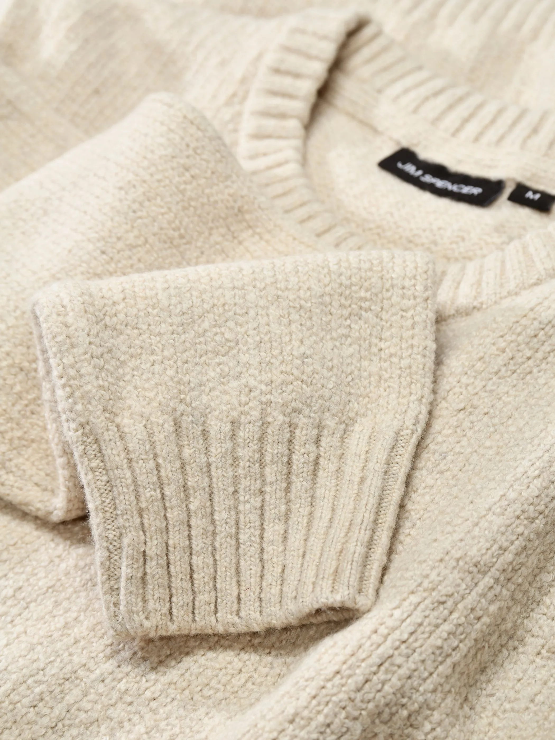Jim Spencer 219018987 Rundhals Pullover Beige 933609 249 3
