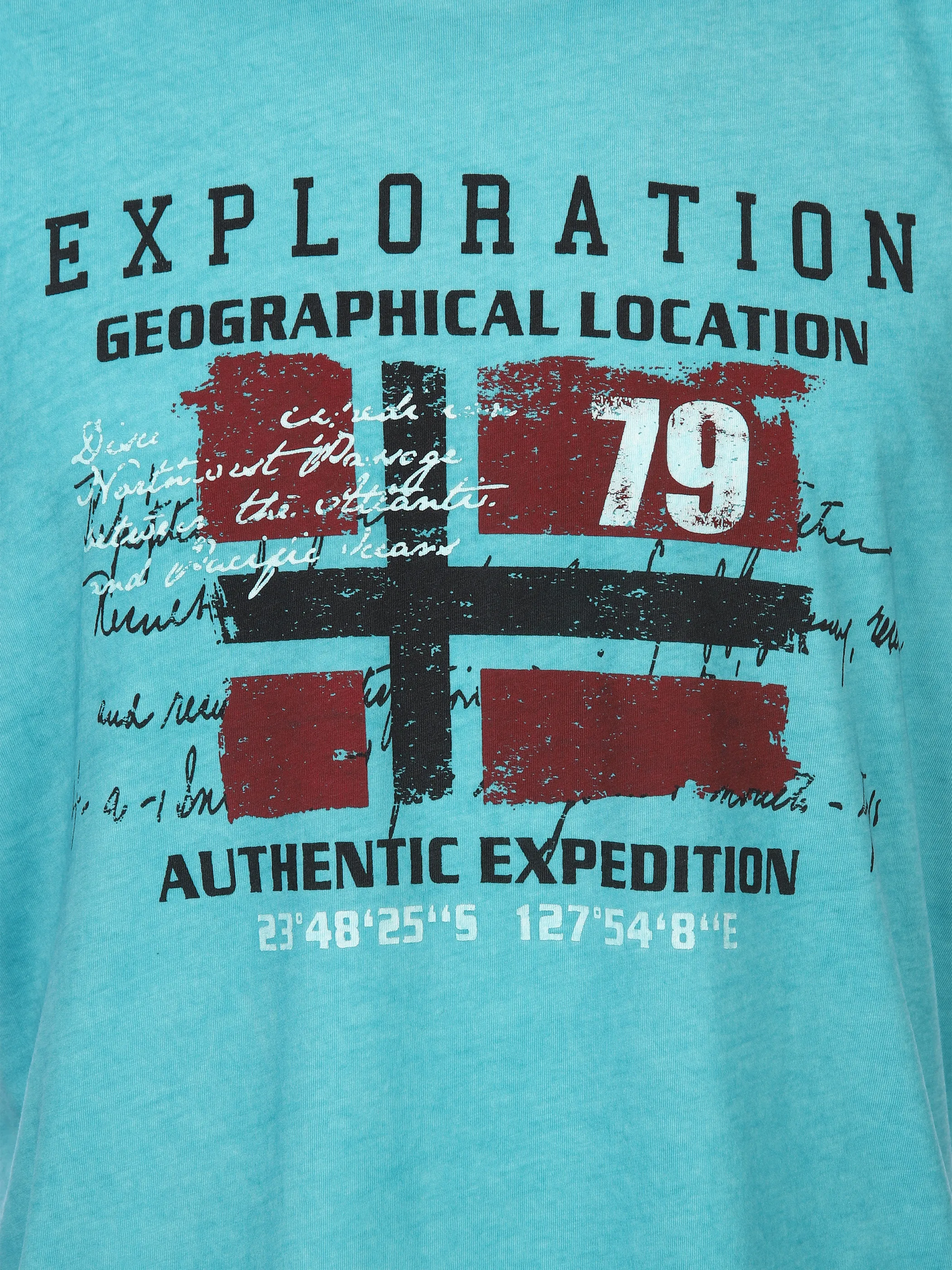 Southern Territory He. Muscleshirt oilwash Türkis 894403 AQUA 3