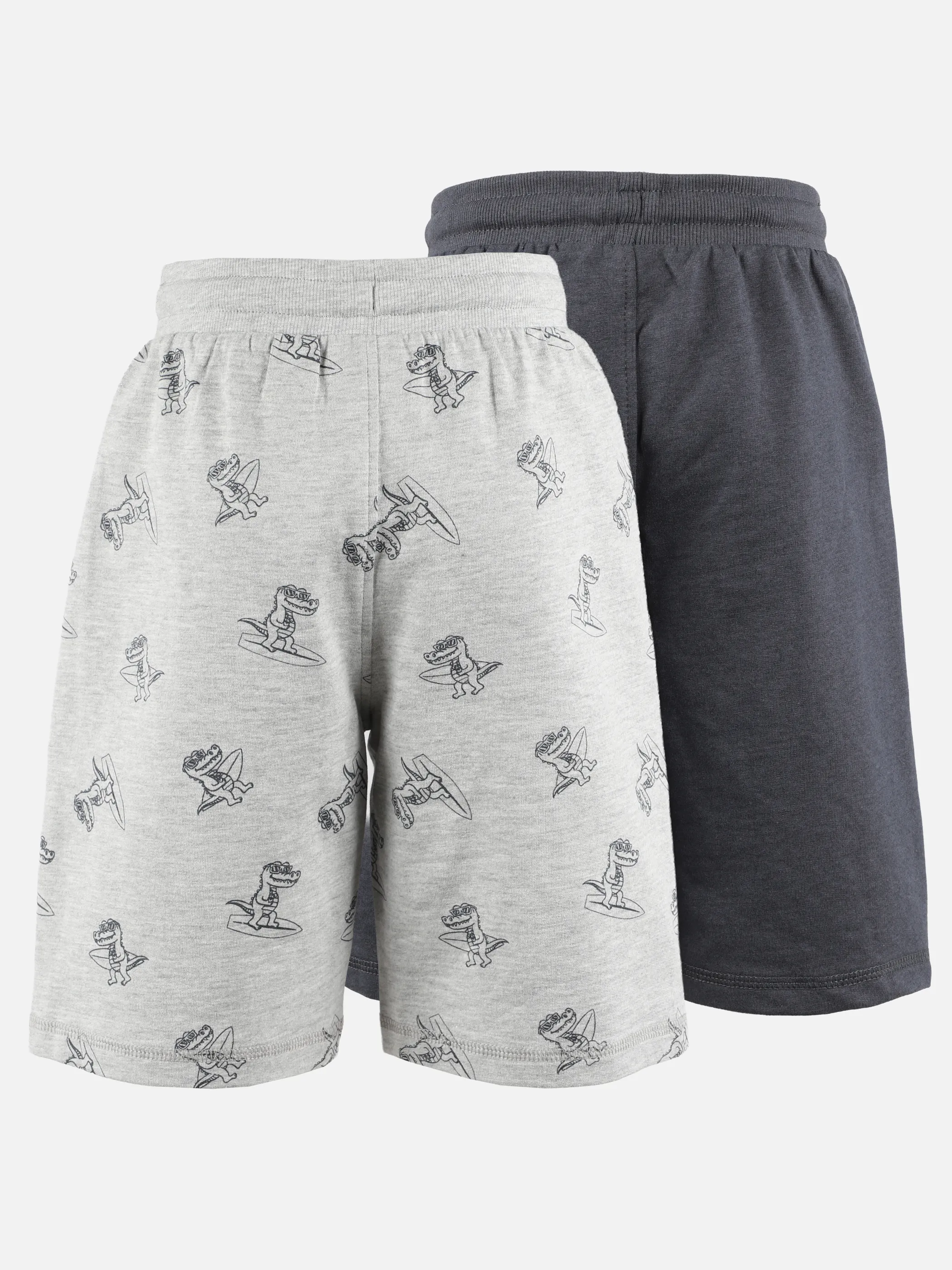 One Way KJ Bermuda/Shorts in Grau AOP + Blau mit Motiv Grau 924886 BLAU/GRAU 2