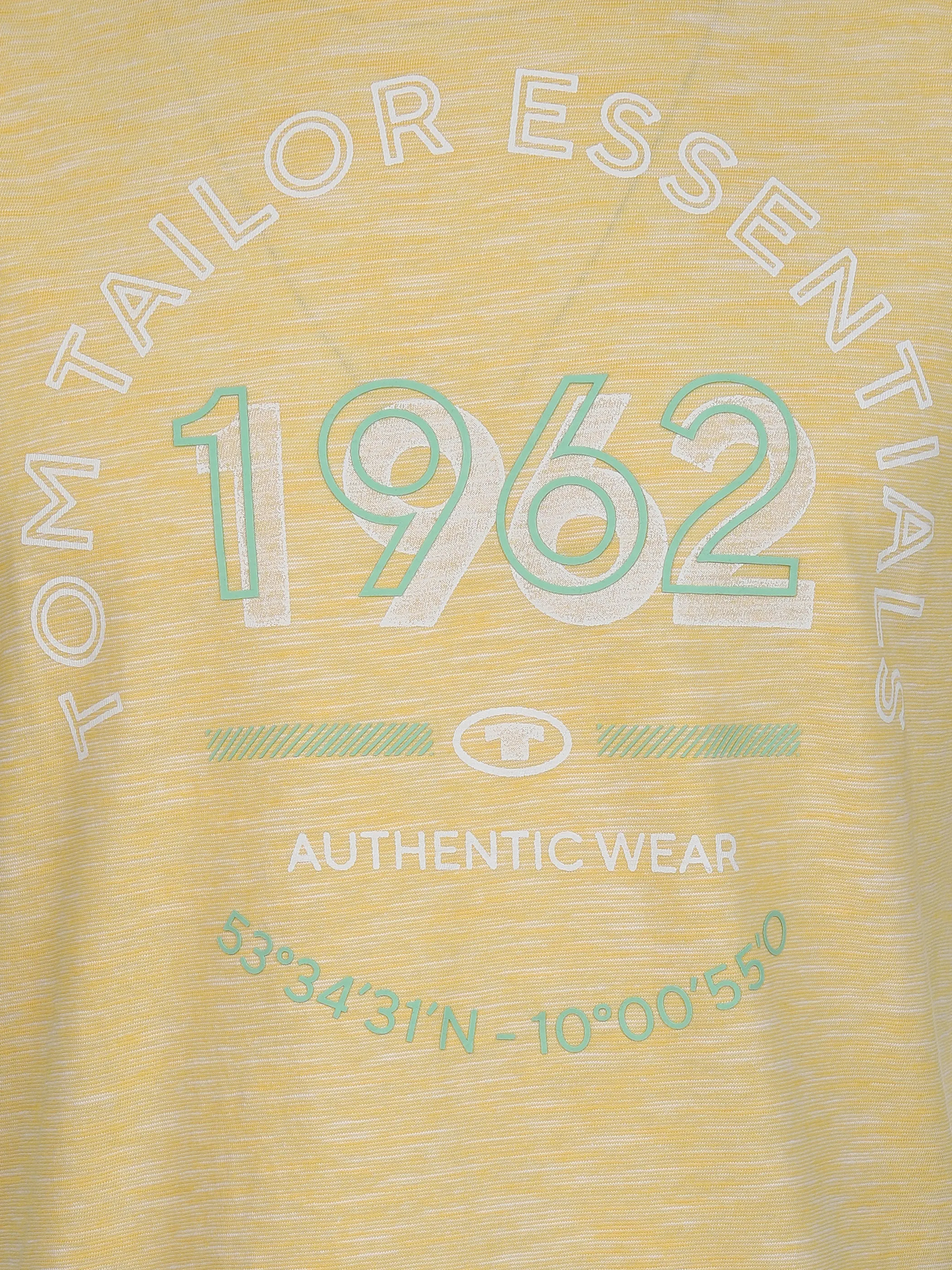 Tom Tailor 1040819 NOS printed t-shirt fine stripe Gelb 890934 35206 3 Tom Tailor 1040819 NOS printed t-shirt fine stripe Gelb 890934 35206 3