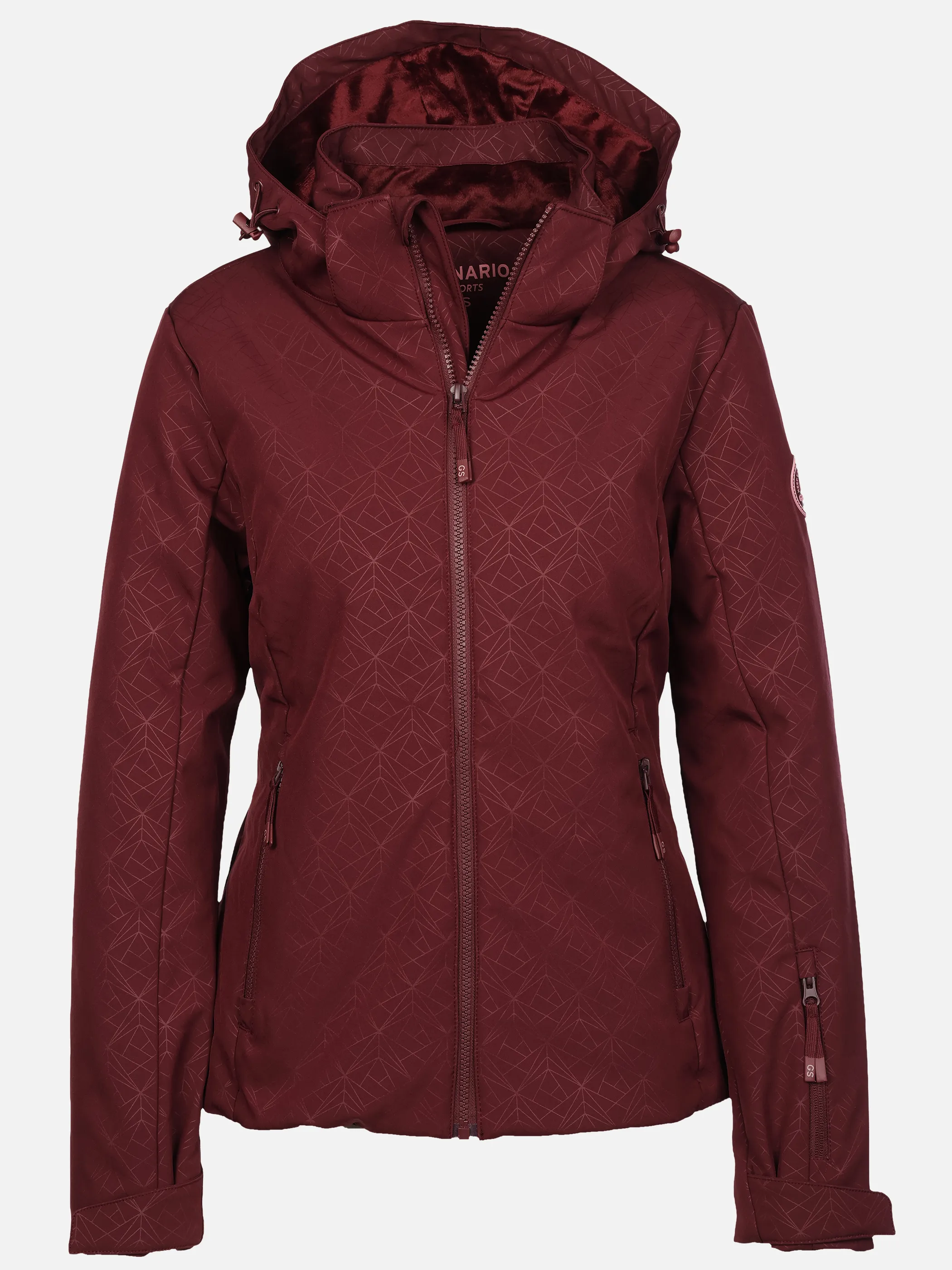 Grinario Sports Da-Softshelljacke gefüttert, m. abnehmbarer Kapuze Lila 928828 19-1718TCX 1