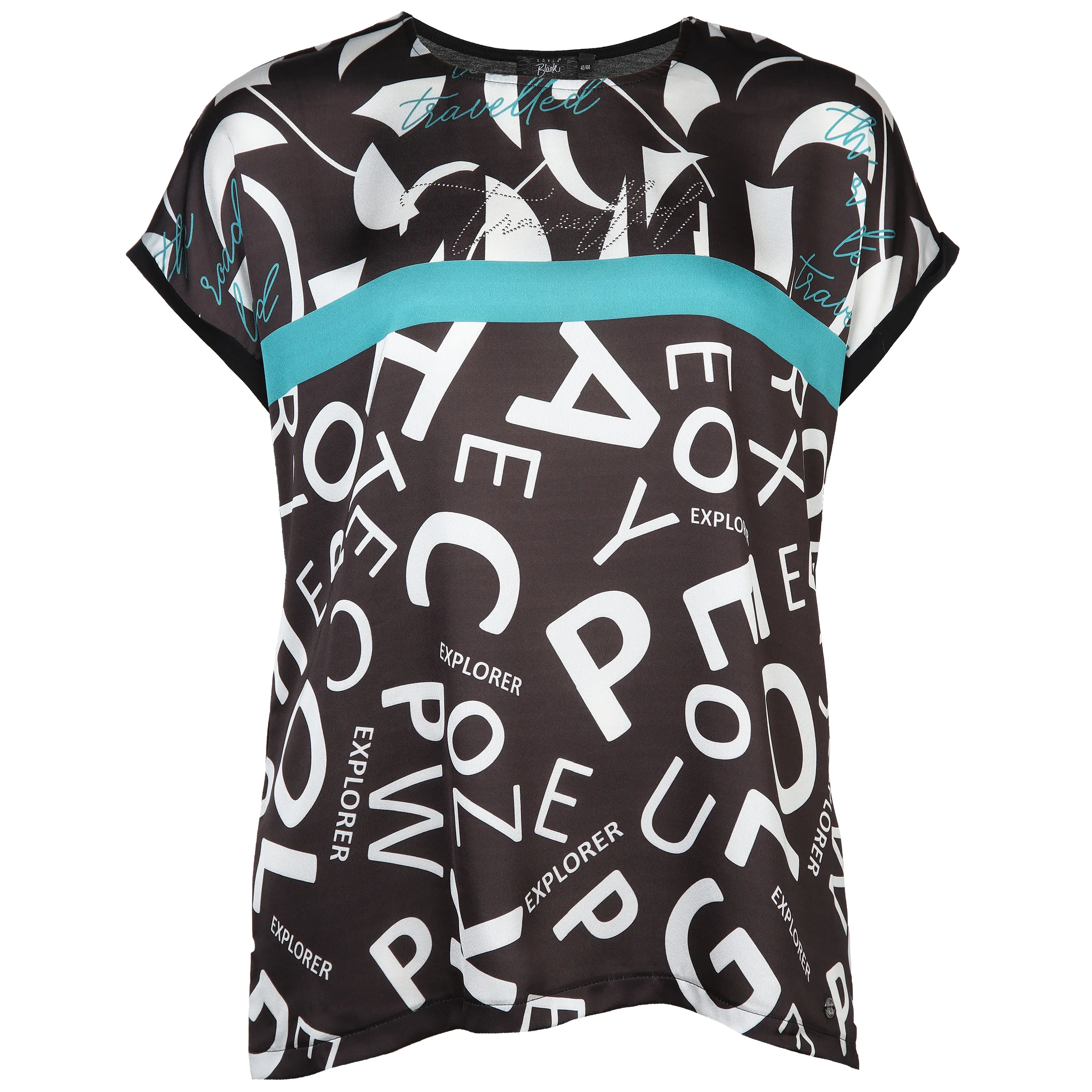 Sonja Blank Da-gr.Gr. Shirt m. Print Schwarz 887334 SCHWARZ 1 Sonja Blank Da-gr.Gr. Shirt m. Print Schwarz 887334 SCHWARZ 1