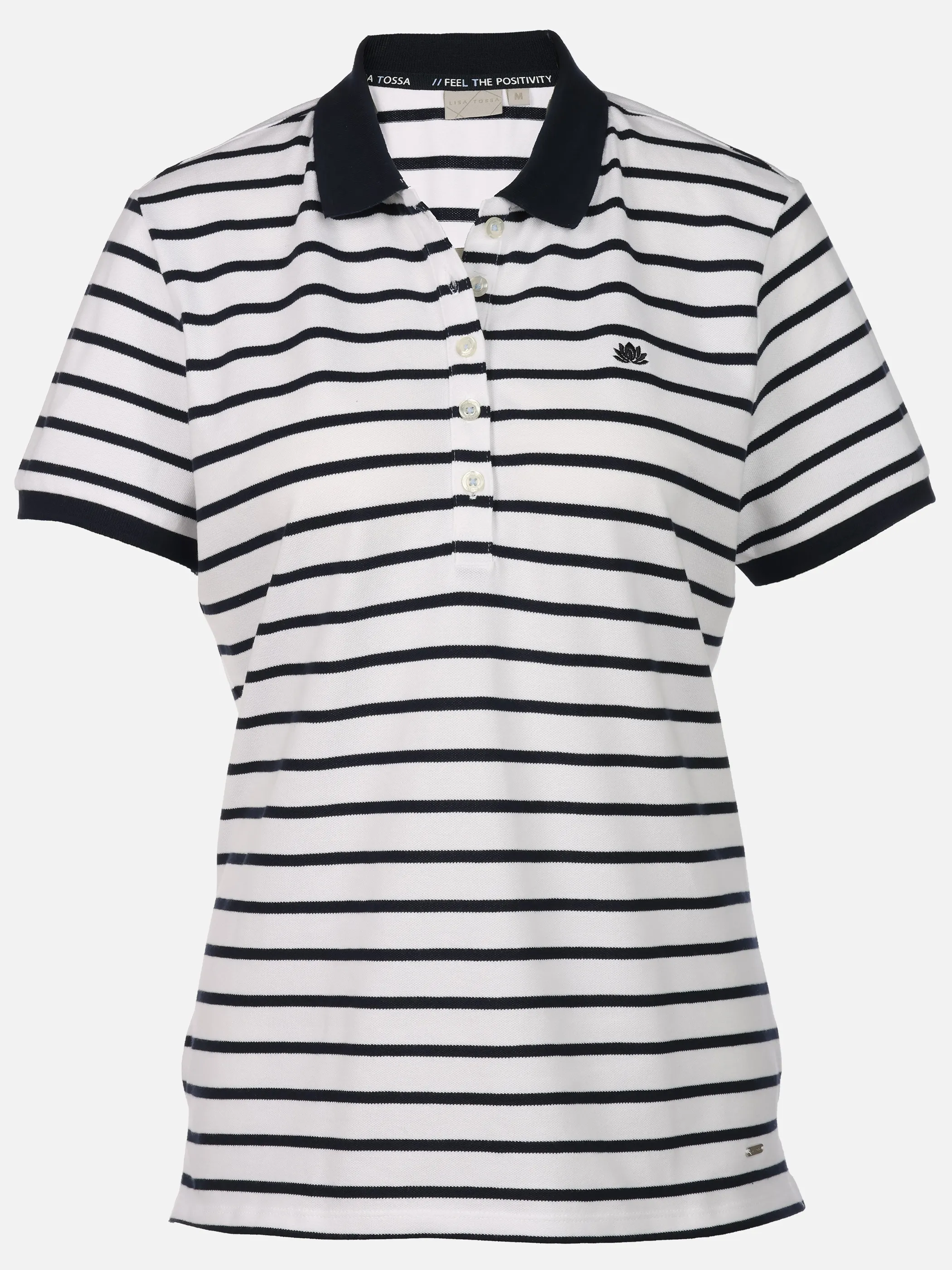 Lisa Tossa Da-Poloshirt, gestreift Blau 924500 DSAPPHIREB 1