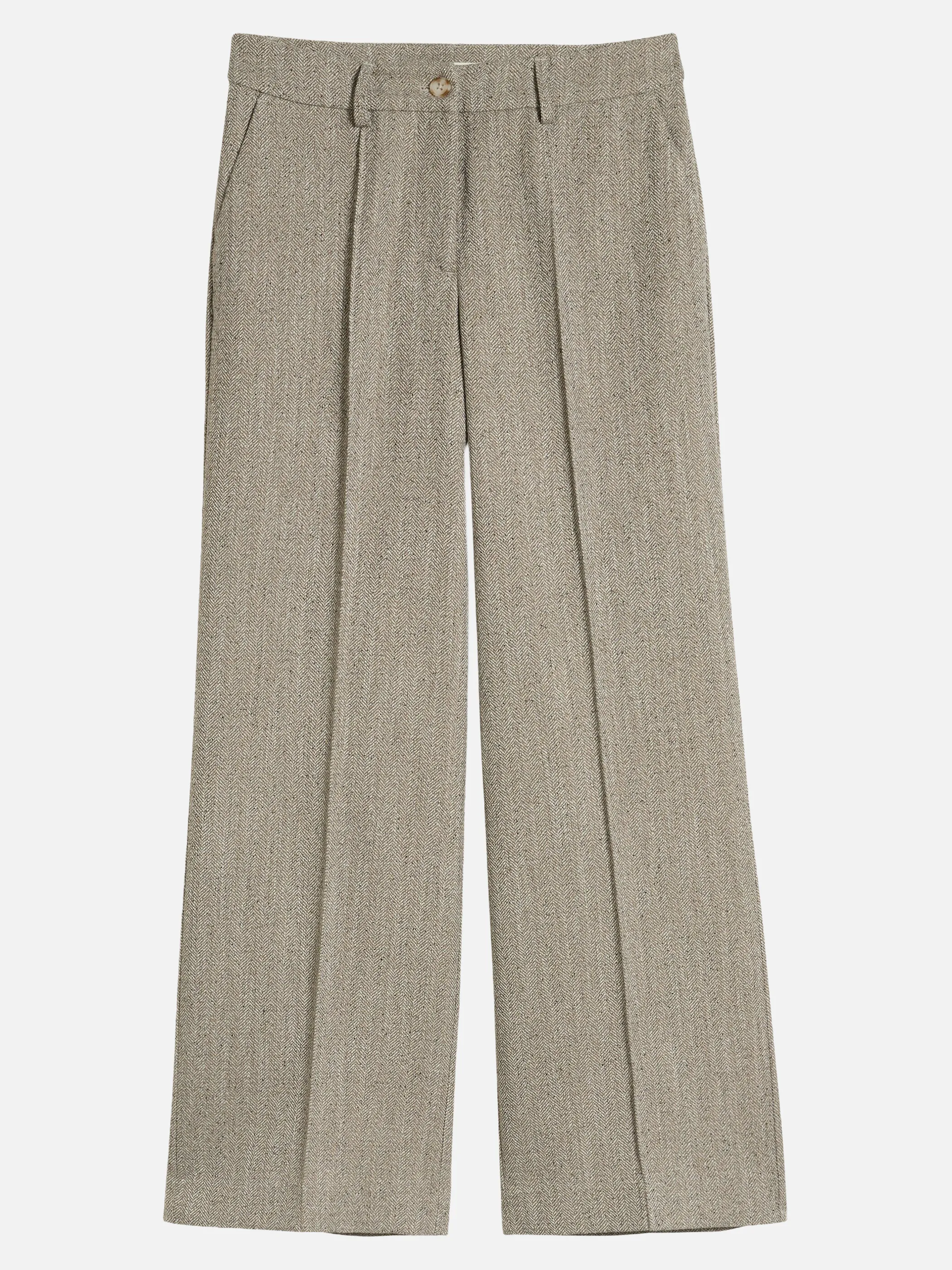 Tom Tailor 1052985 TTLea wide leg structured Beige 934236 40861 3