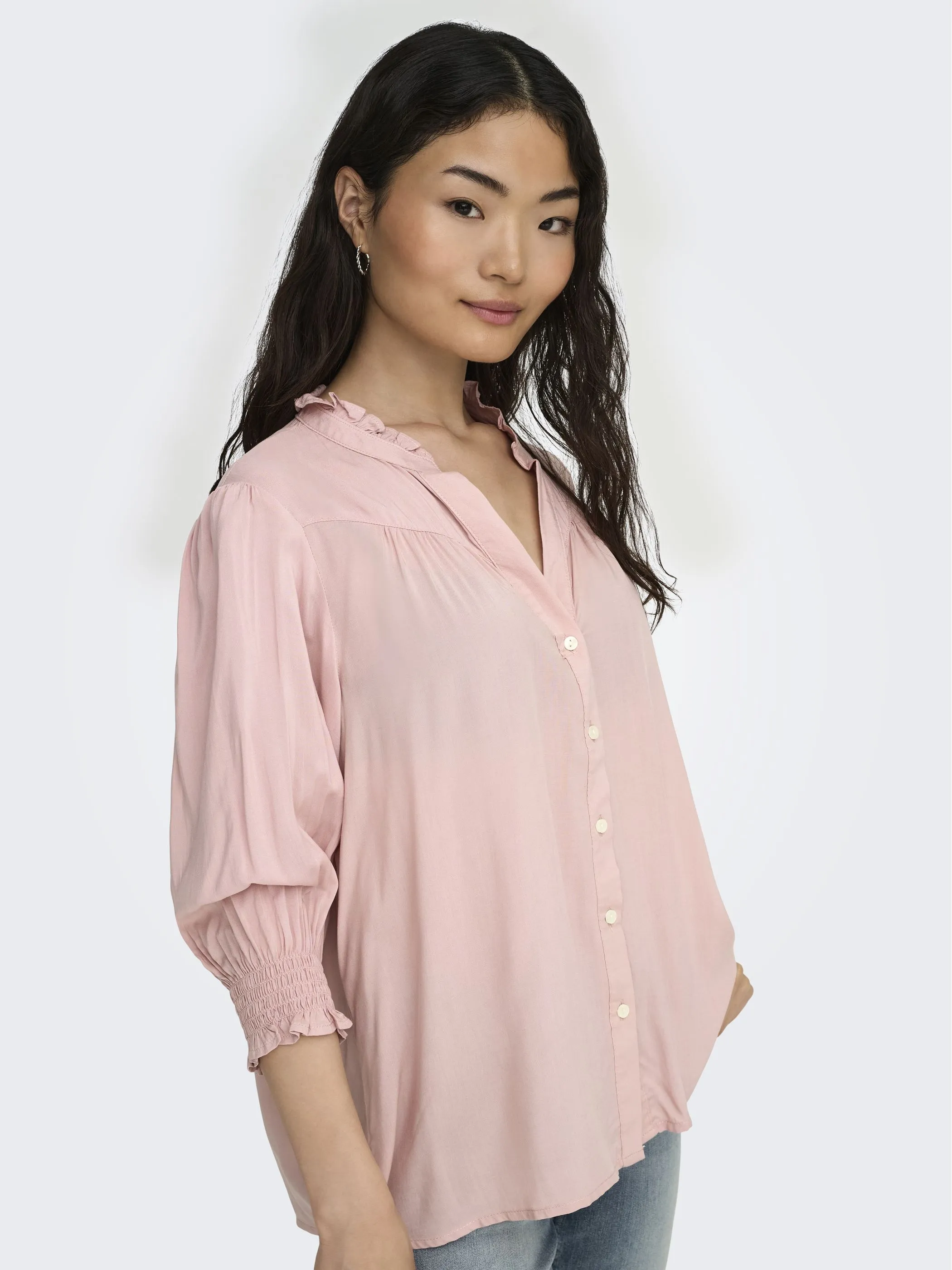 Only 15332997 ONLRAYA 3/4 SHIRT WVN Rosa 906669 178118