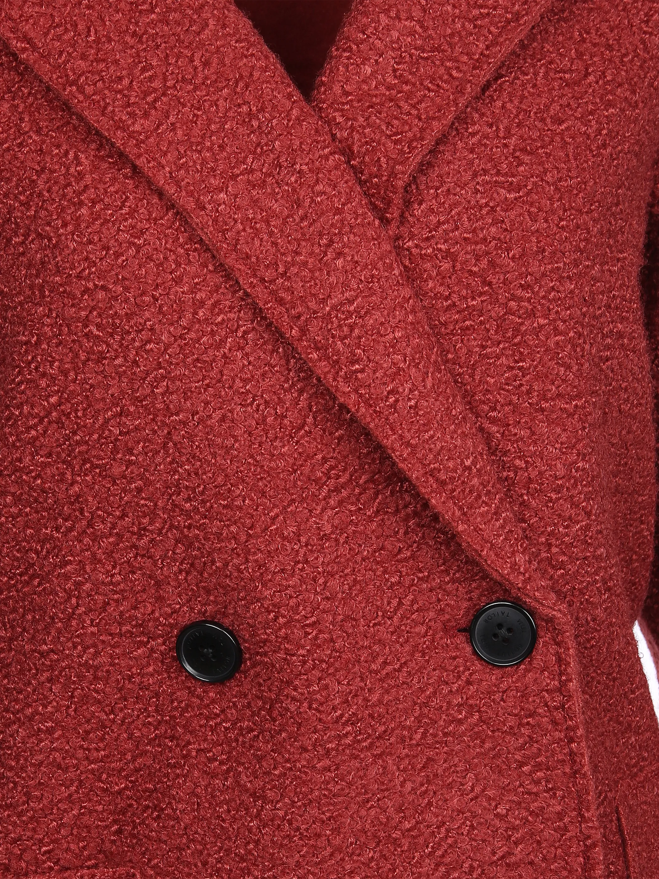 Tom Tailor 1026975 easy boucle coat Rot 856698 27470 3