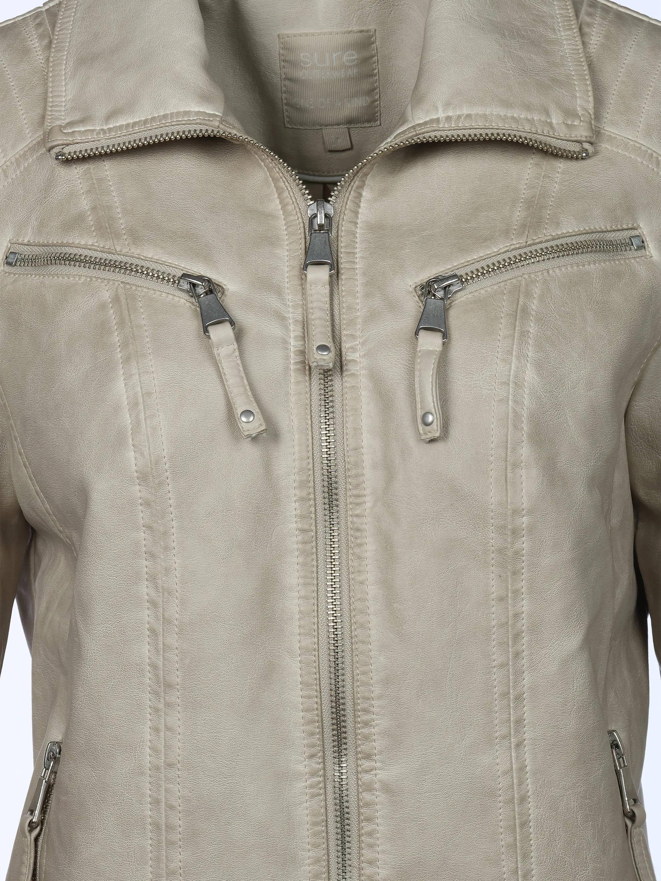 Sure Da-Kunstlederjacke Beige 920778 BEIGE 4
