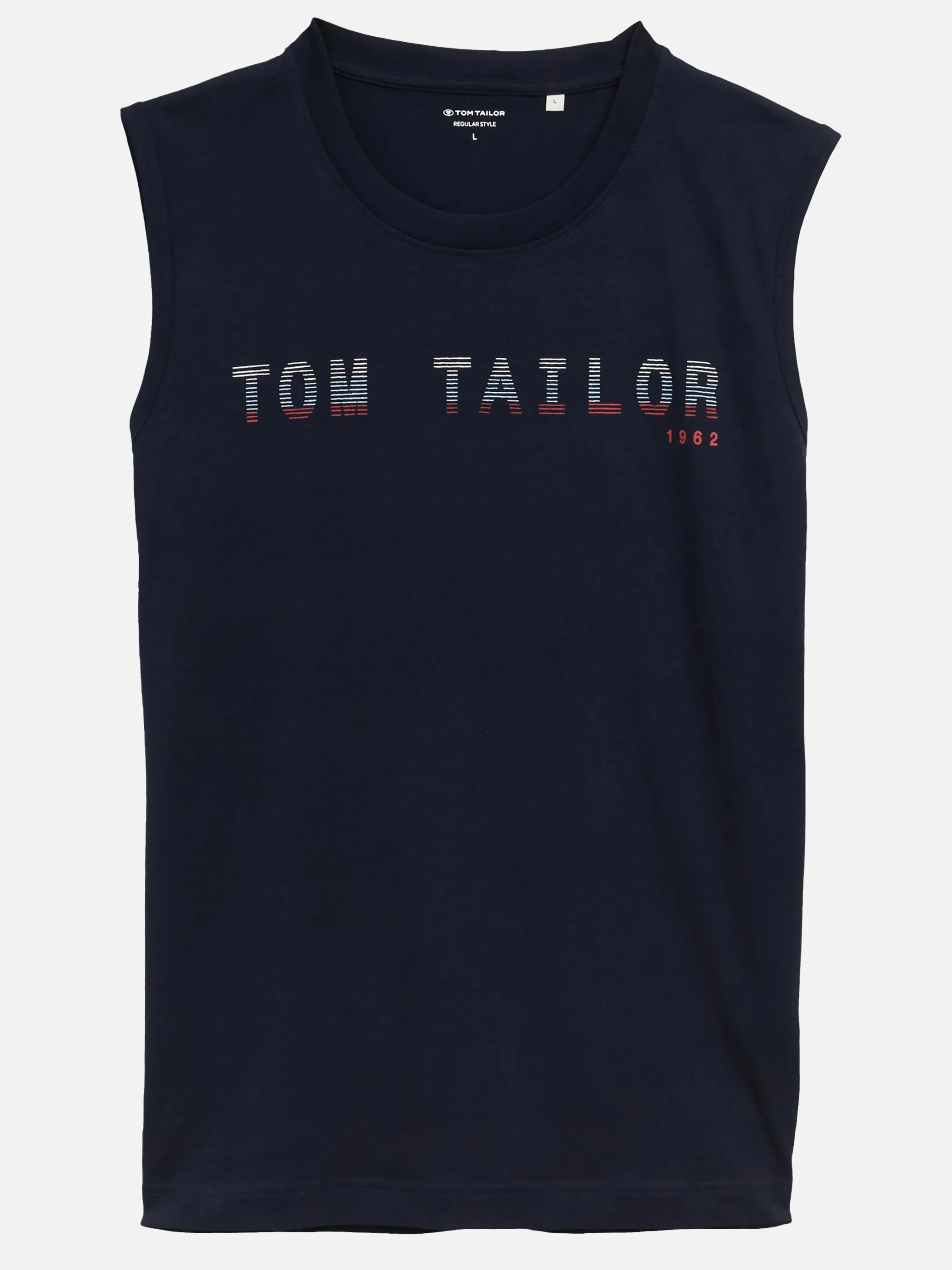 Tom Tailor 1046790 tanktop with print Marine 910587 10668 1
