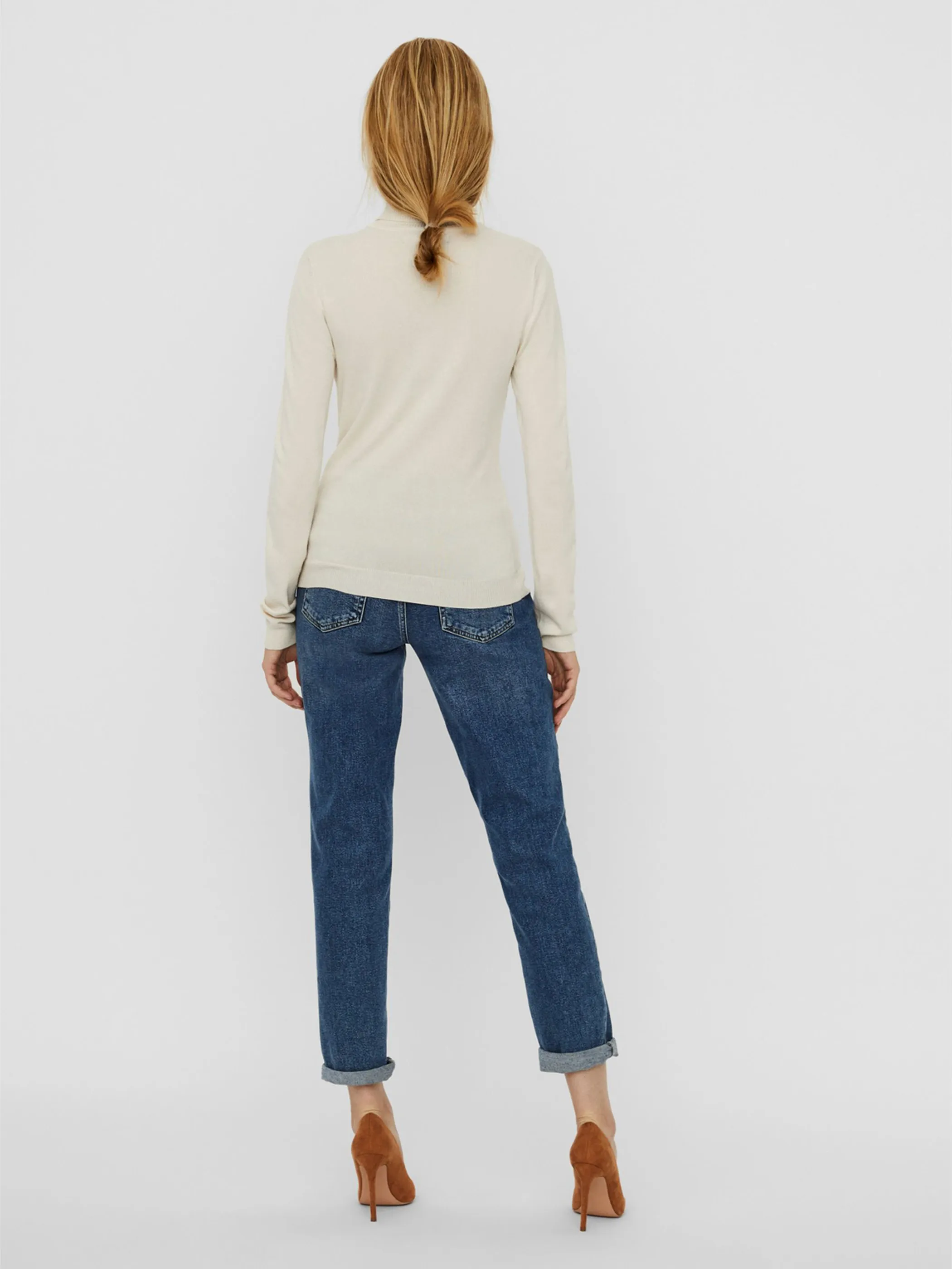 Vero Moda 10231630 VMGLORY LS ROLLNECK B Grau 842569 222913 5