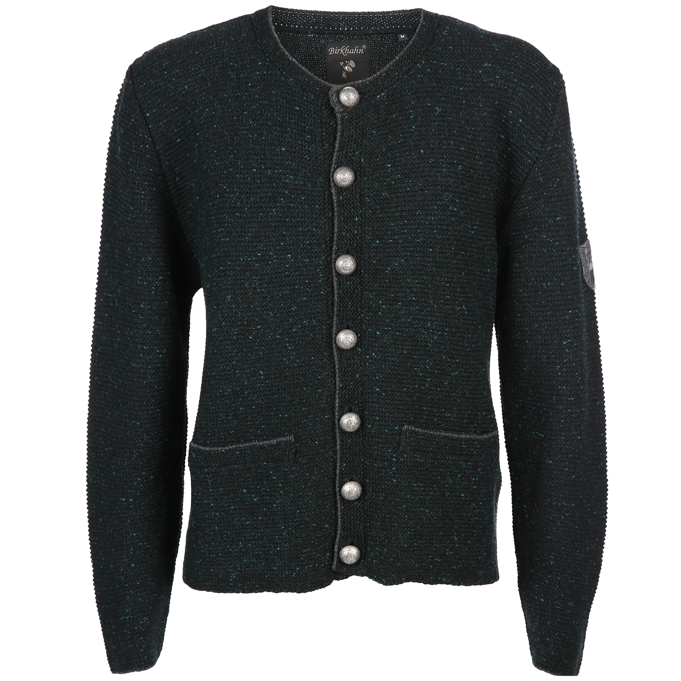 Birkhahn Mode und Tracht He. Trachtenjanker melange Grün 811851 DUNKELGRÜN 1