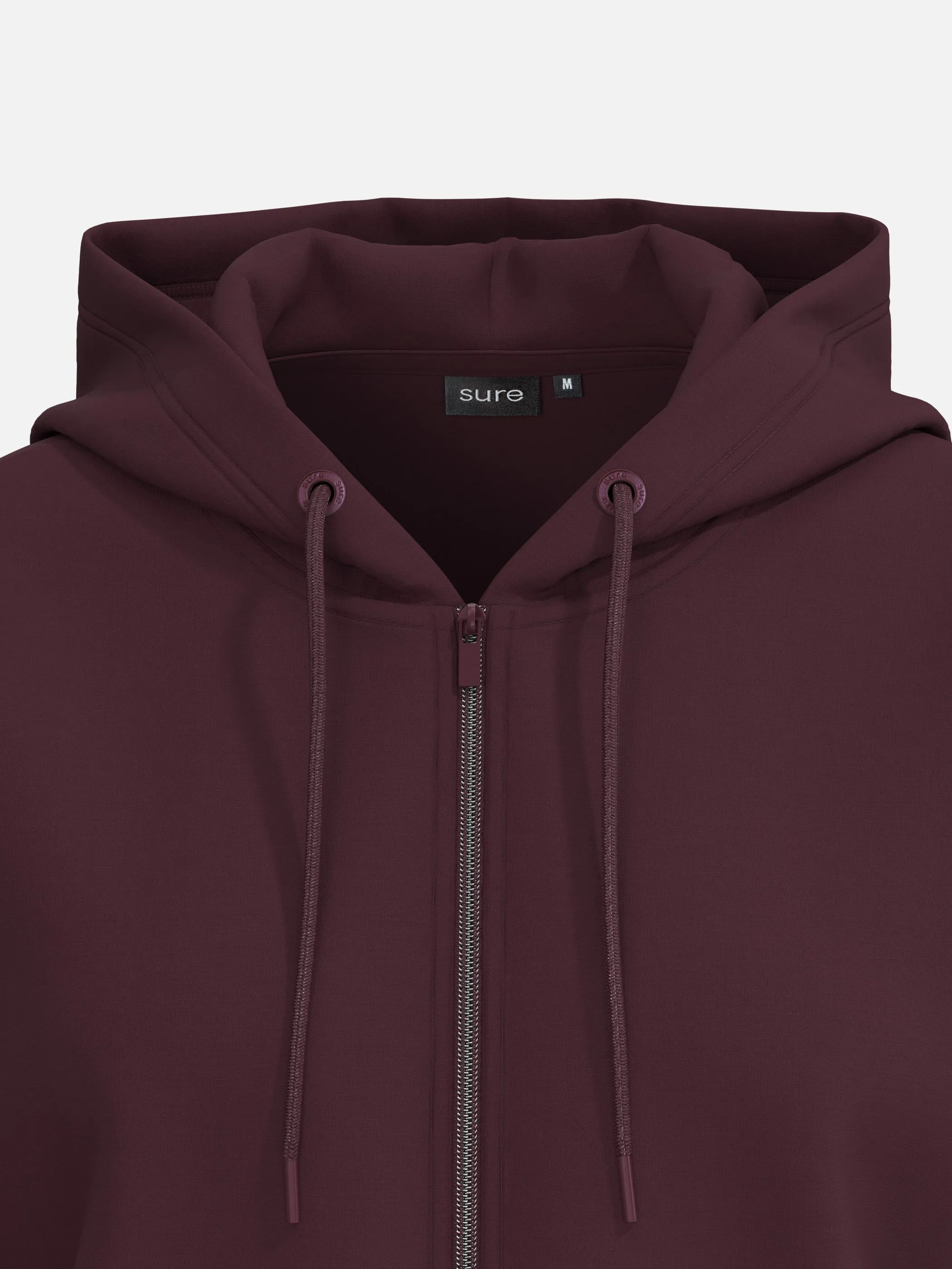 Sure Da-Zip-Hoddie Rot 930034 BURGANDI 3