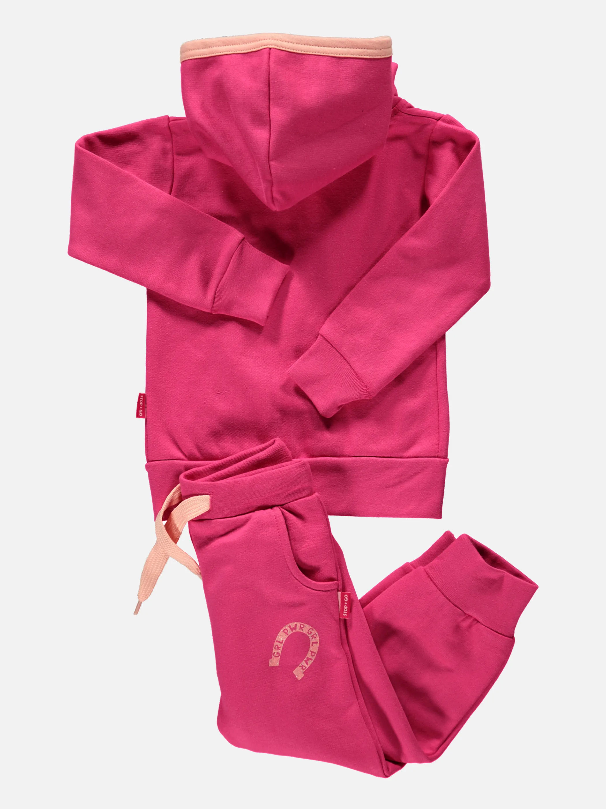 Mädchen Jogginganzug mit Glitzermotiv 122 831137-pink-6