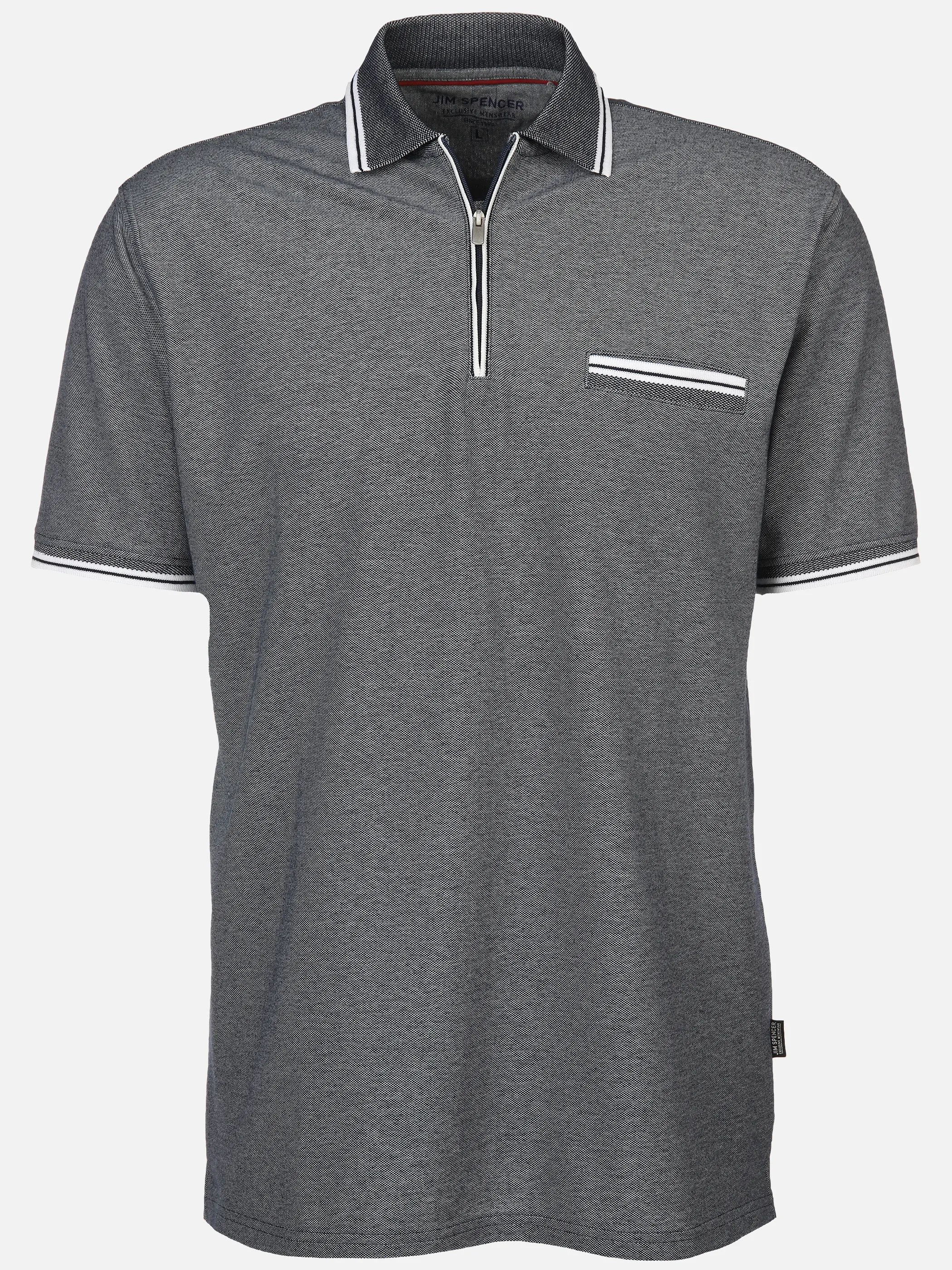 Jim Spencer He. Poloshirt 1/2 Arm twisted RV Blau 893240 NAVY 1 Jim Spencer He. Poloshirt 1/2 Arm twisted RV Blau 893240 NAVY 1