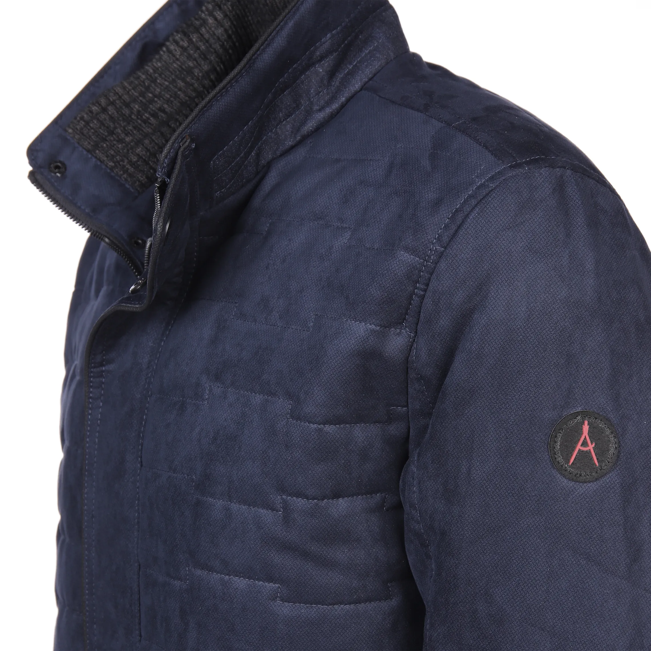 Jim Spencer He. Jacke wattiert printed Blau 887905 NAVY 4 Jim Spencer He. Jacke wattiert printed Blau 887905 NAVY 4