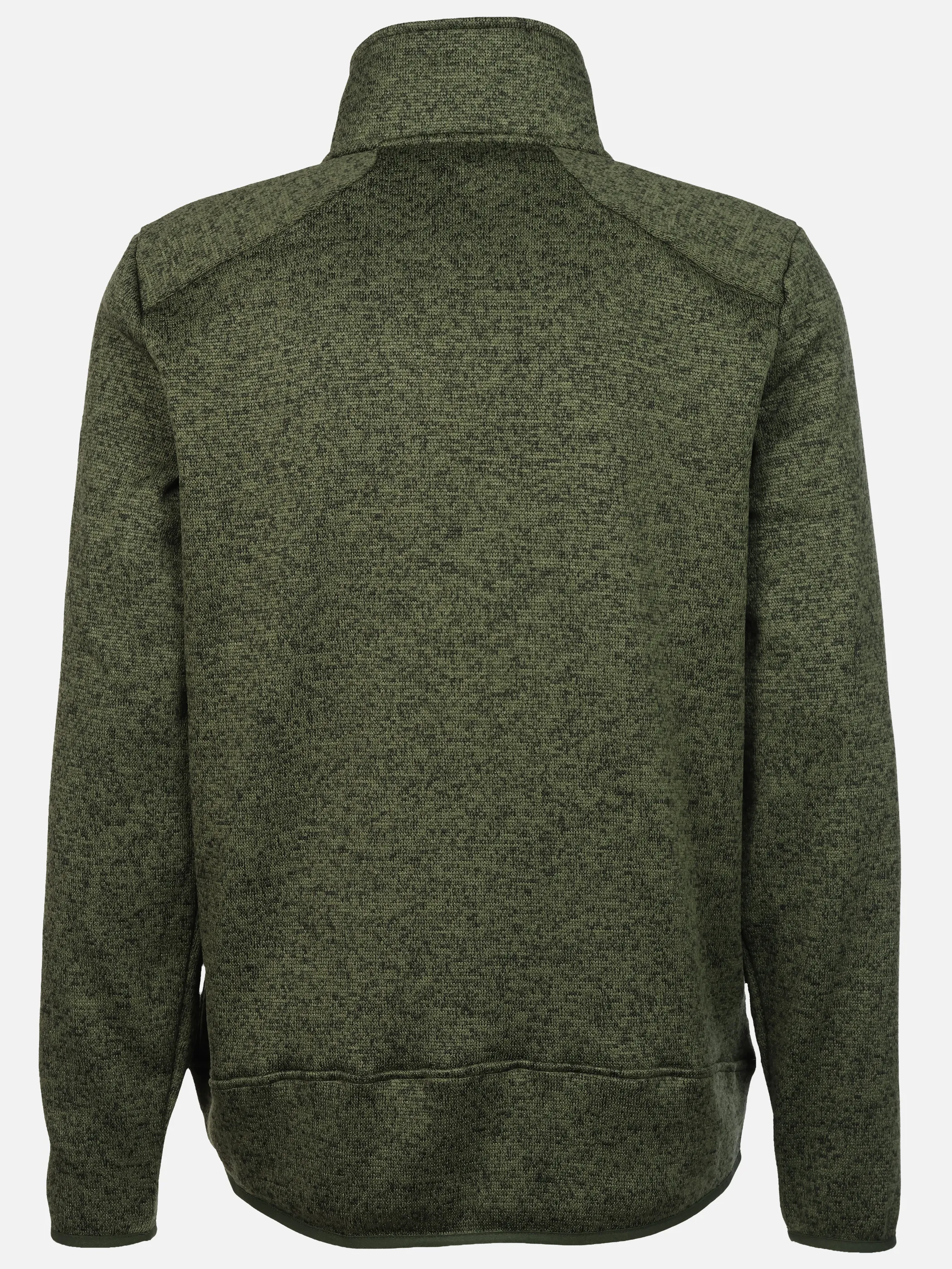 Grinario Sports He-Fleece Jacke, meliert, m. Armtasche Grün 928452 19-0415TCX 2