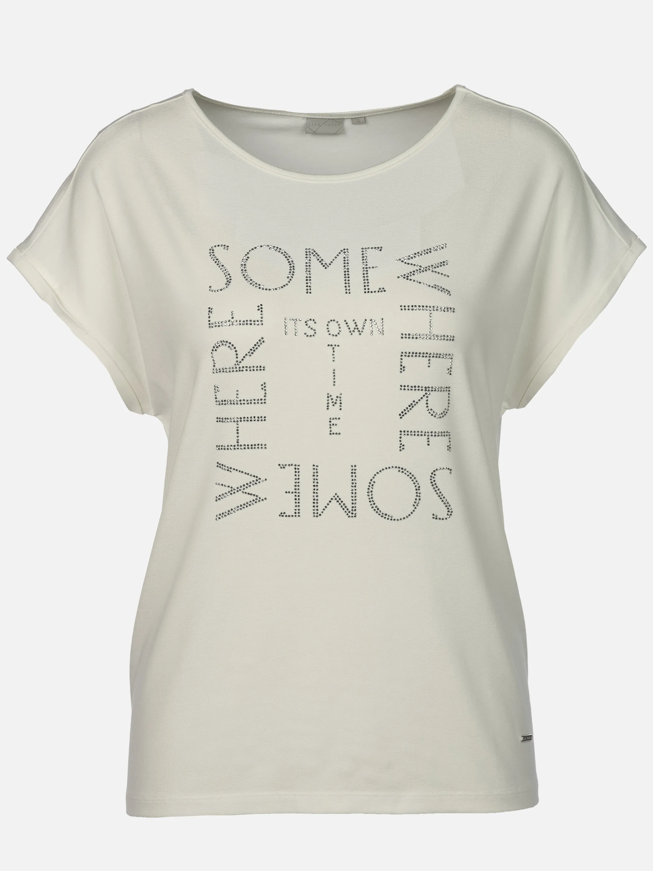 Lisa Tossa Da-Shirt mit Strassapplikation Weiß 924195 WHITE 1