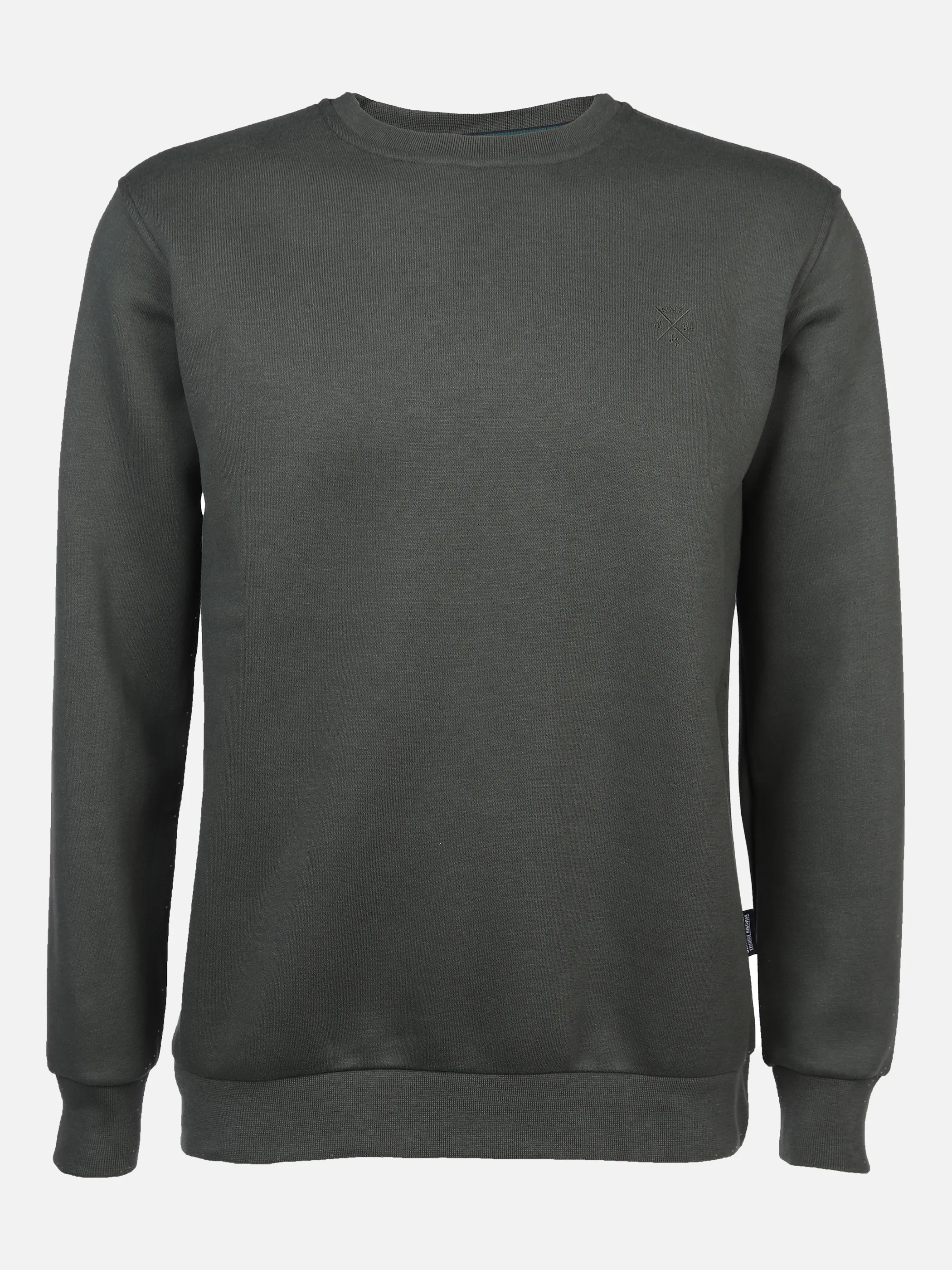 Jim Spencer He. Sweatshirt uni basic Grün 870104 OLIVE 1 Jim Spencer He. Sweatshirt uni basic Grün 870104 OLIVE 1