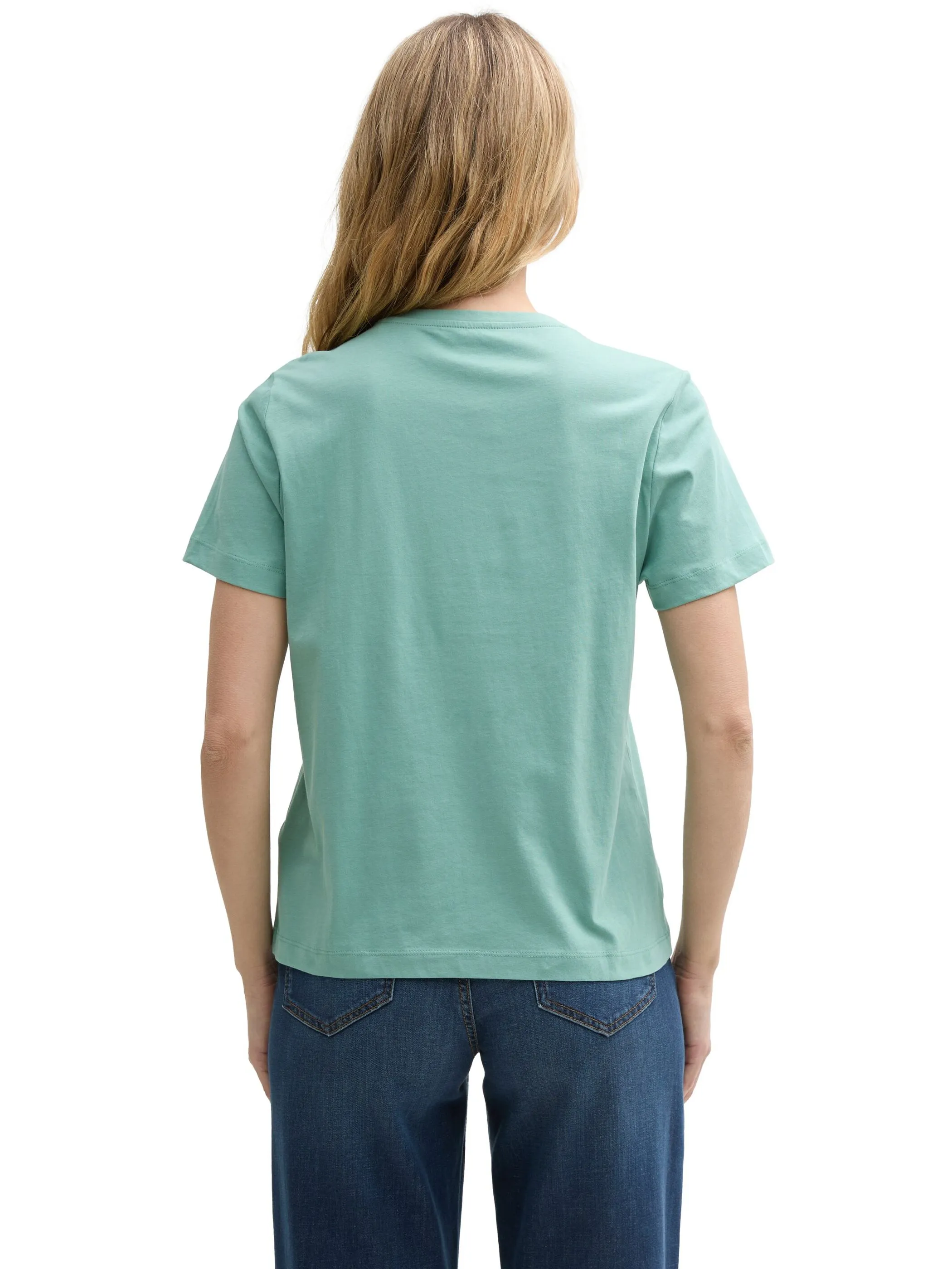 Tom Tailor 1045534 NOS T-shirt basic crew neck Grün 905964 10978 2