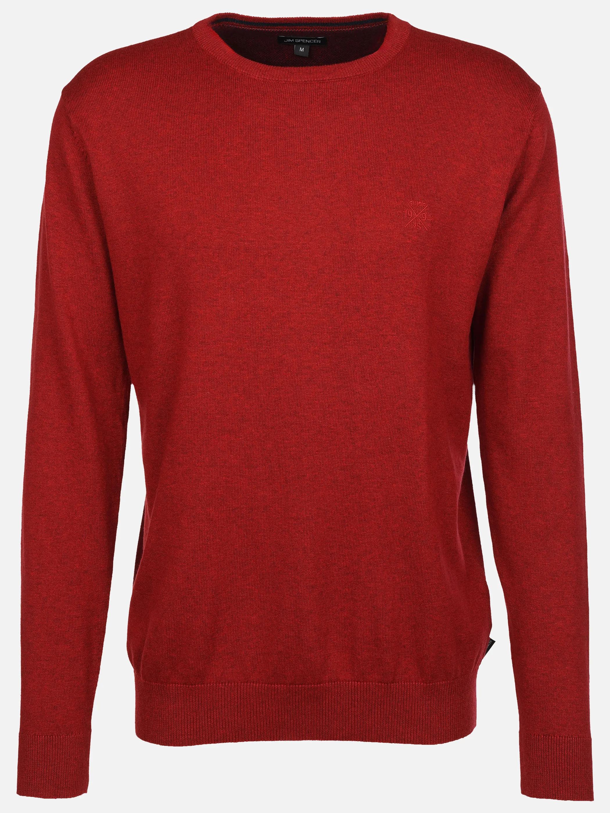 Jim Spencer He. Pullover Seasonal Rot 930160 RED MEL 1