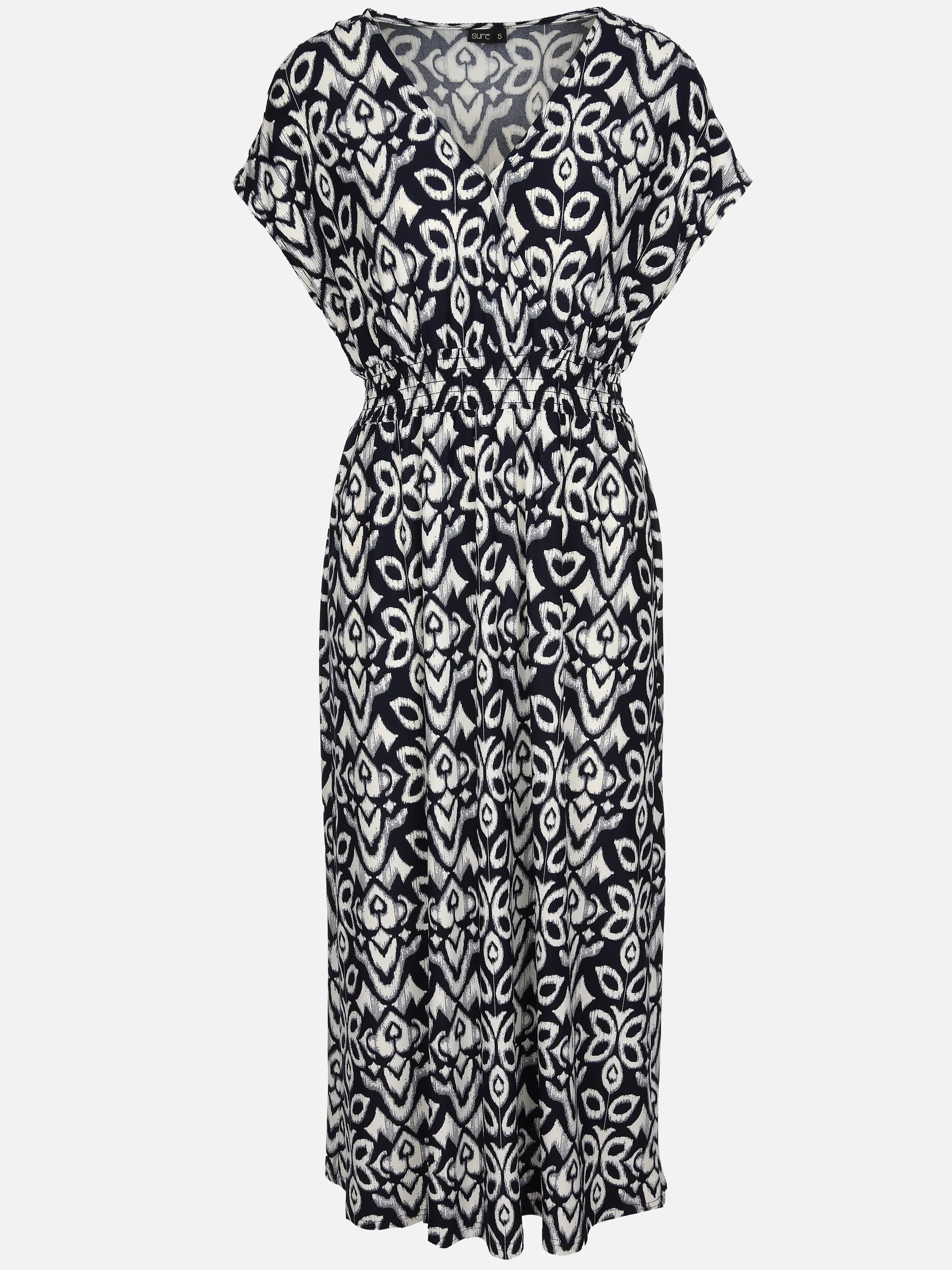 Sure Da-Jersey-Kleid Alloverprint Marine 891830 NAVYOFF 1