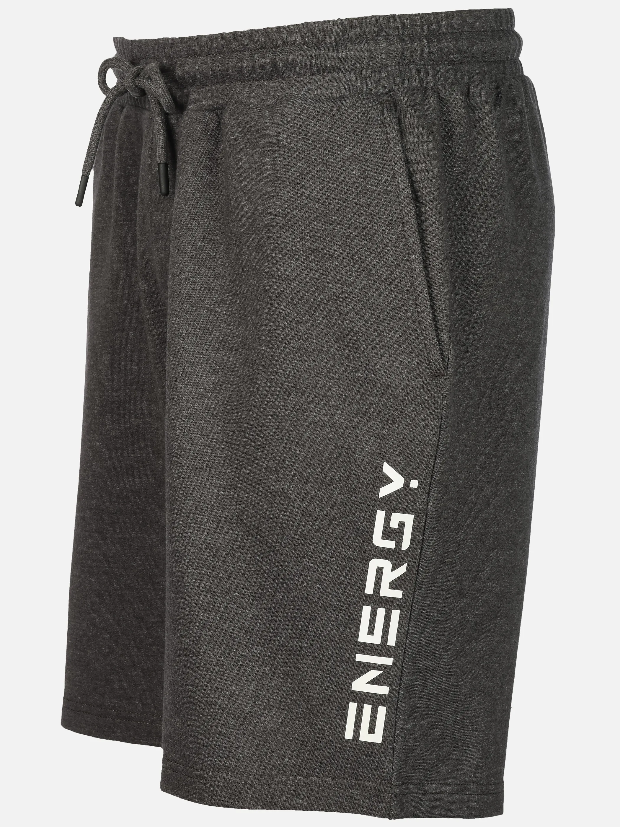 Grinario Sports He-Shorts ENERGY, French Terry Grau 923440 DARK GREY 3
