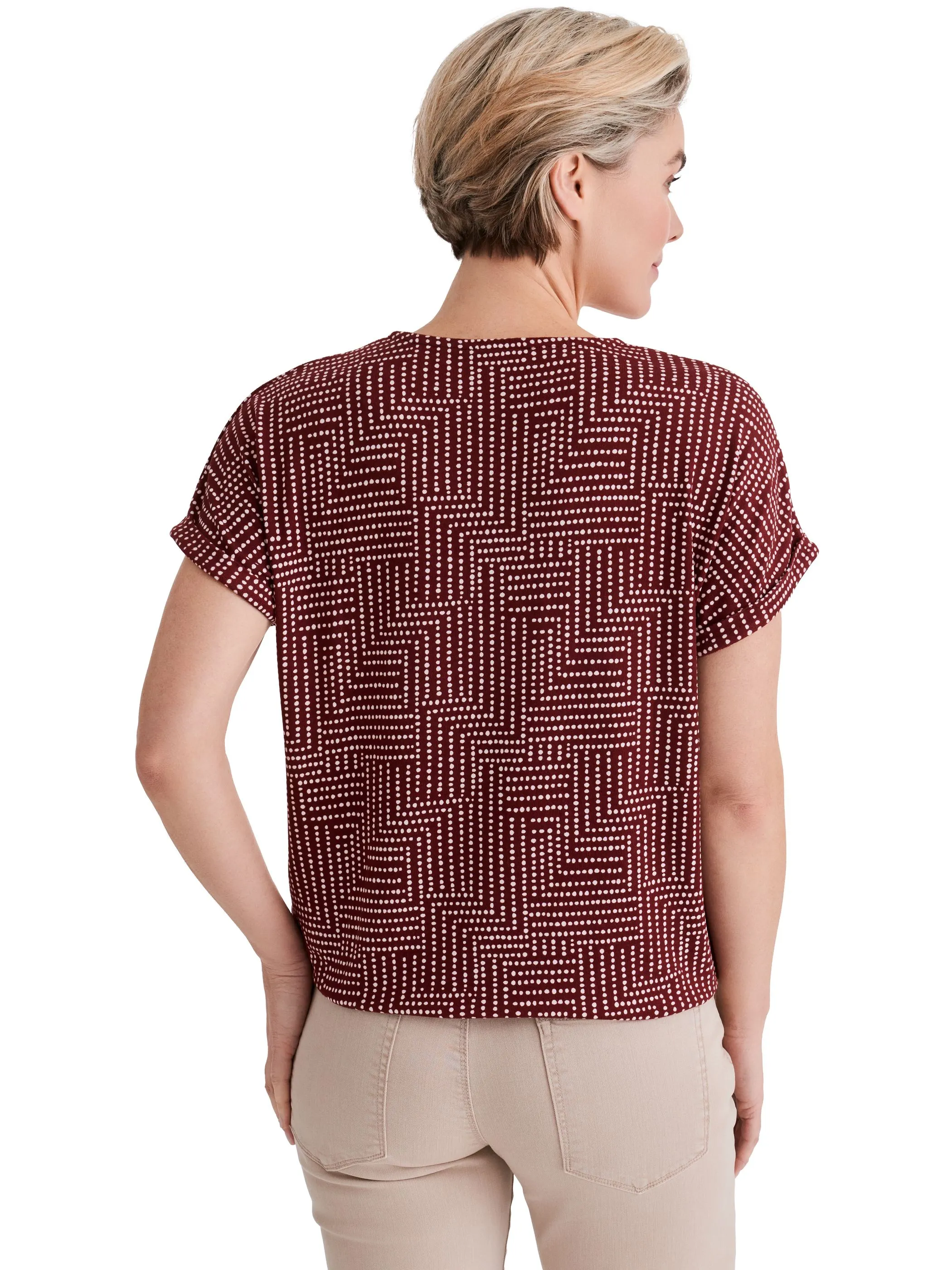 Stooker DOB 23160080009125 Da. T-Shirts / Rot 928313 9125 2