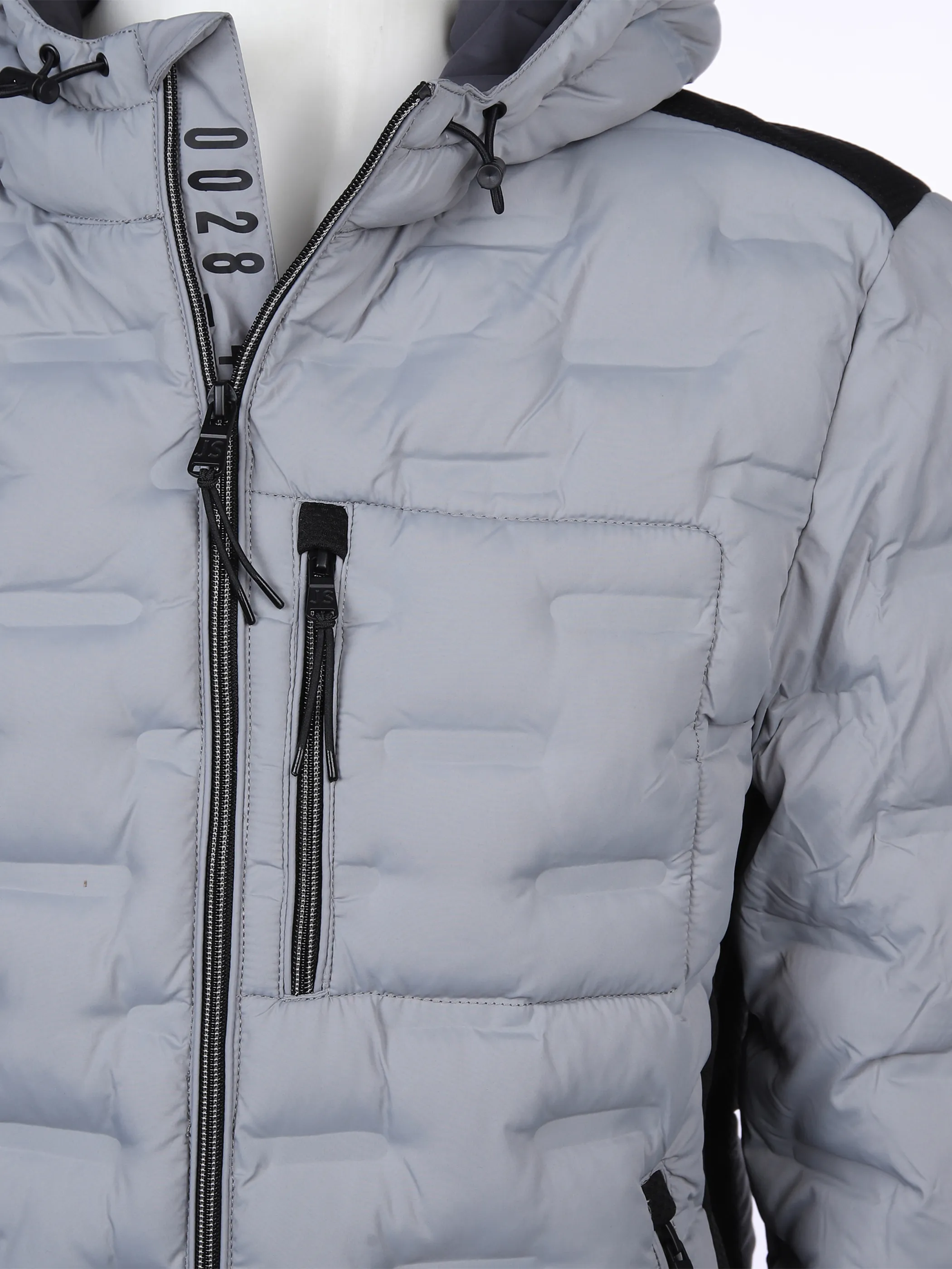 Jim Spencer He. Steppblouson taped hybrid Grau 865686 SILVER 4 Jim Spencer He. Steppblouson taped hybrid Grau 865686 SILVER 4