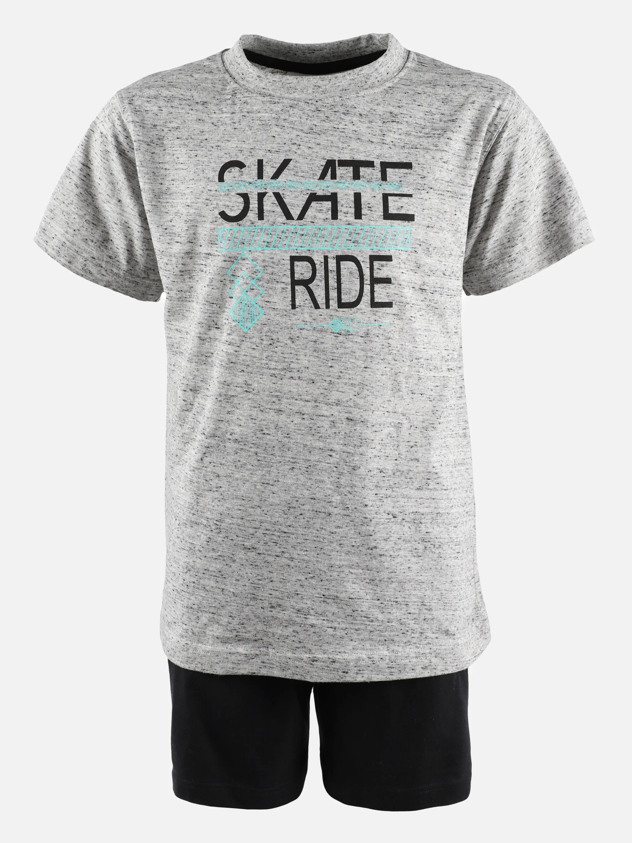 Stop + Go TB Shorty Skate Life Shirt 1/2 Grau 873698 GRAU/SCHWA 1 Stop + Go TB Shorty Skate Life Shirt 1/2 Grau 873698 GRAU/SCHWA 1