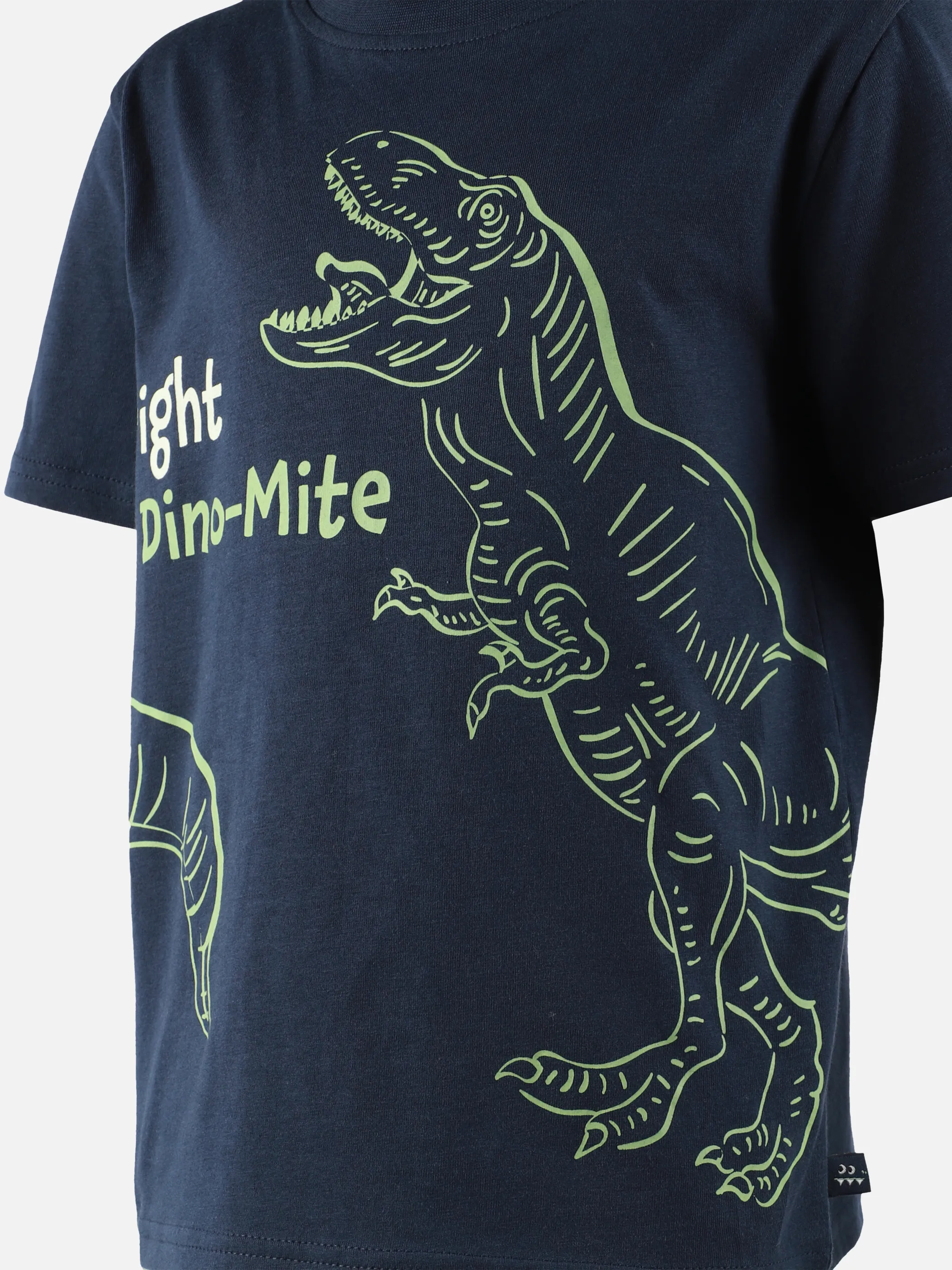 Bubble Gum KJ T-Shirt mit Dino glow in the dark Print in navy Marine 907433 NAVY 3 Bubble Gum KJ T-Shirt mit Dino glow in the dark Print in navy Marine 907433 NAVY 3