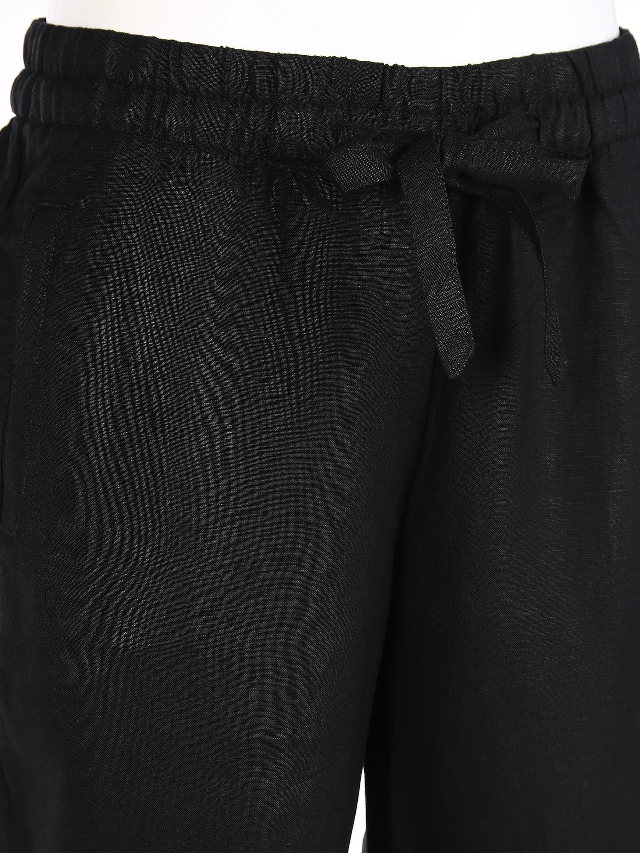 Tom Tailor 1025917 loose fit linen pants Schwarz 853057 14482 3